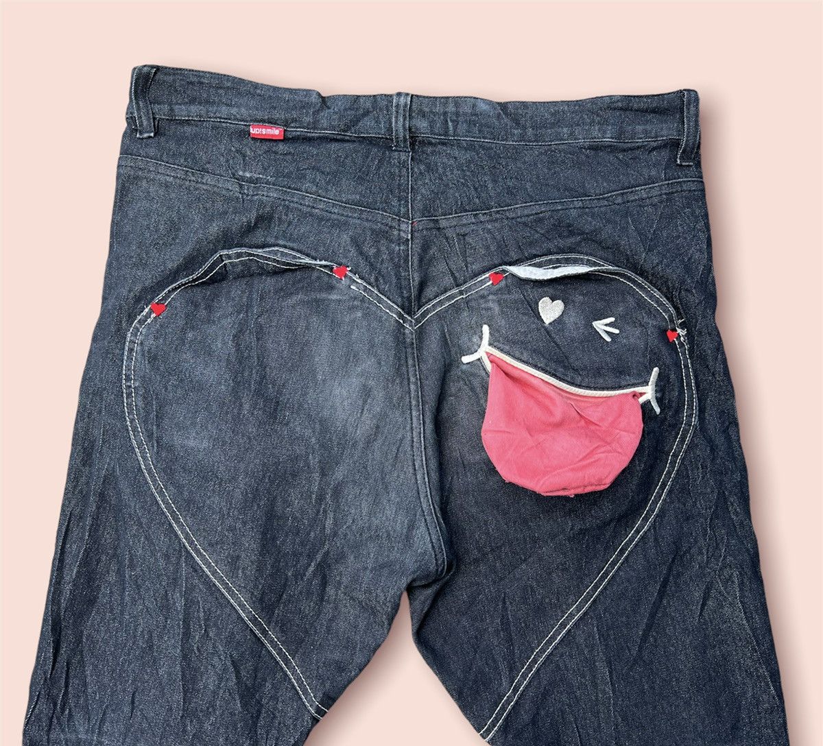 Japanese Brand UP SMILE BLACK STRETCH SKINNY JEANS Size US 32 / EU 48 - 3 Thumbnail