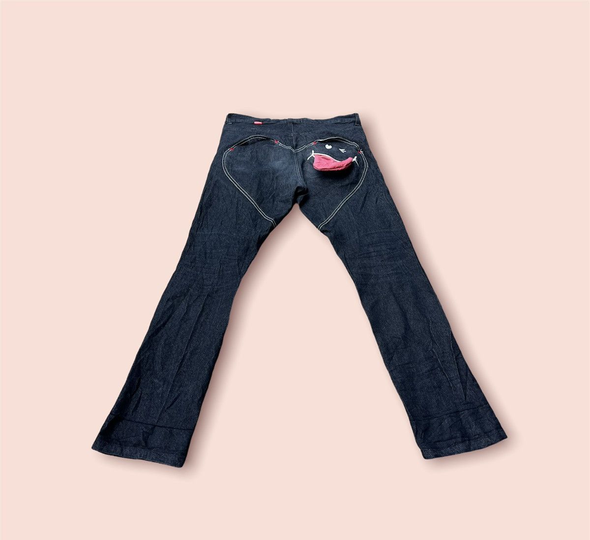 Japanese Brand UP SMILE BLACK STRETCH SKINNY JEANS Size US 32 / EU 48 - 8 Thumbnail