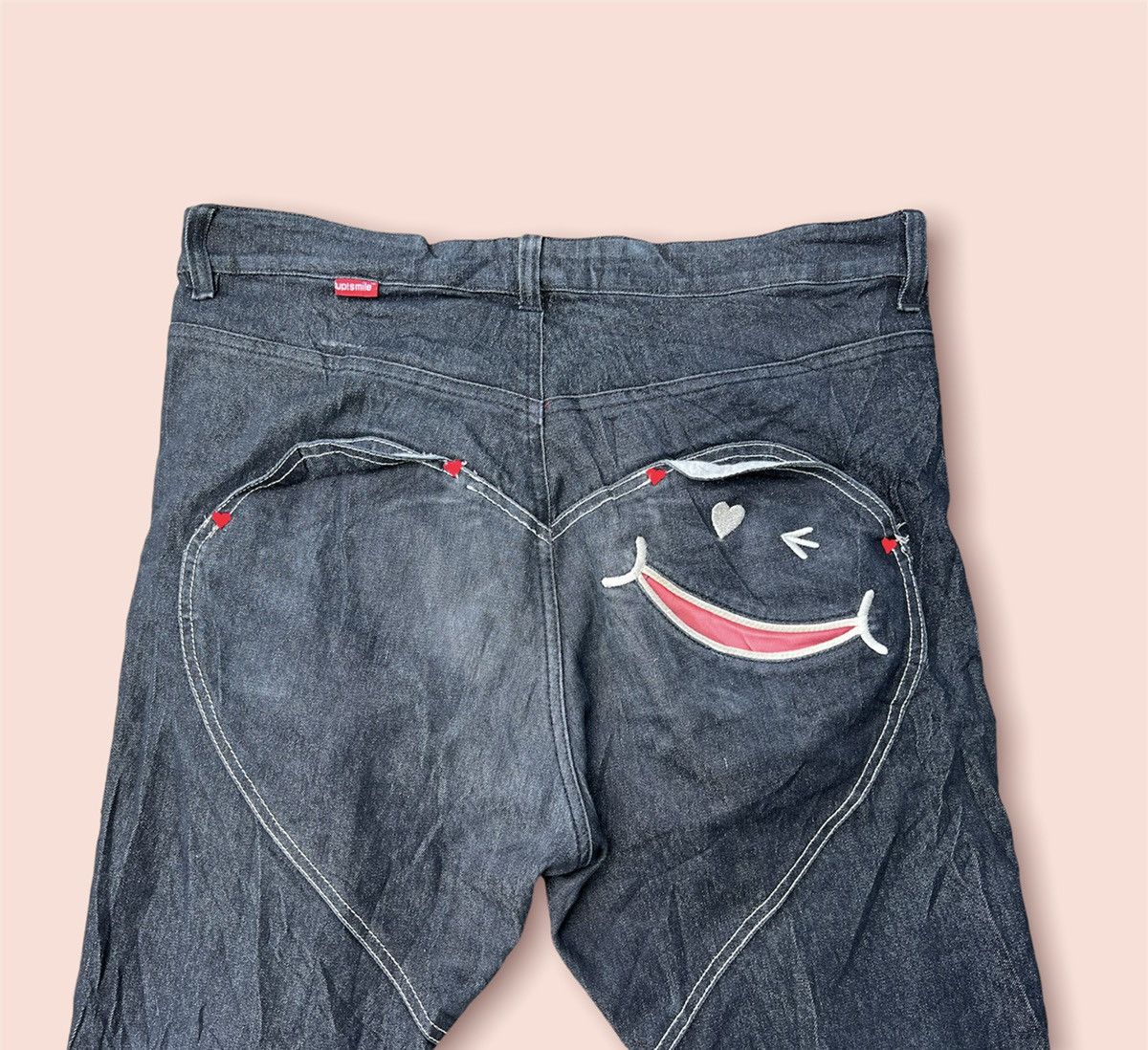 Japanese Brand UP SMILE BLACK STRETCH SKINNY JEANS Size US 32 / EU 48 - 7 Thumbnail
