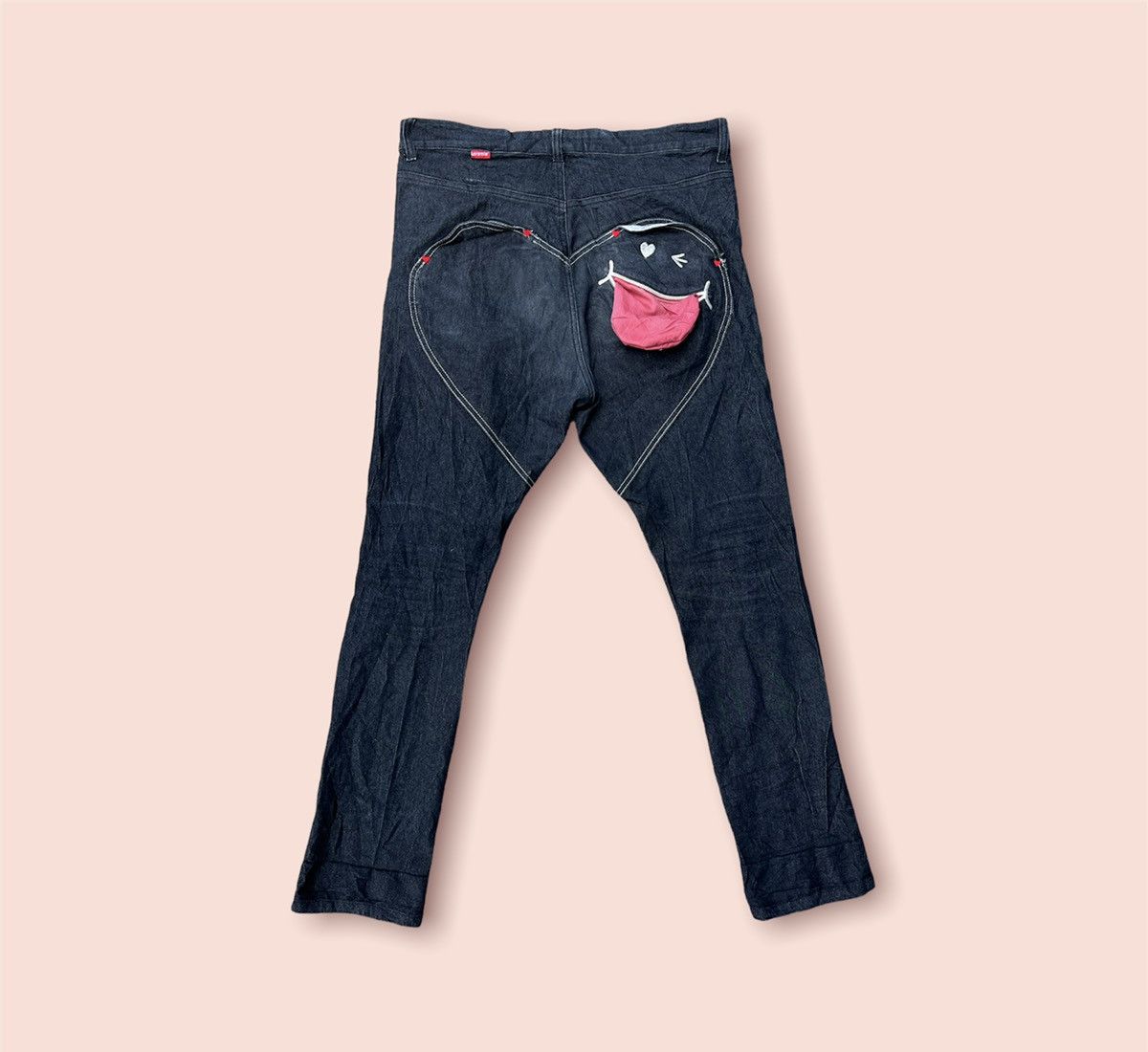 Japanese Brand UP SMILE BLACK STRETCH SKINNY JEANS Size US 32 / EU 48 - 1 Thumbnail