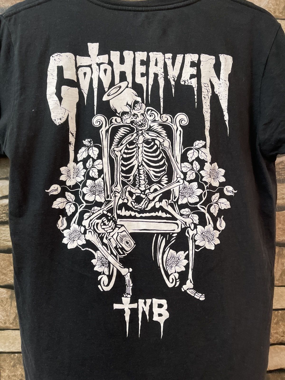 Vintage VINTAGE GO TO HEAVEN SKULL SPELLOUT VERY RARE Size US M / EU 48-50 / 2 - 2 Thumbnail