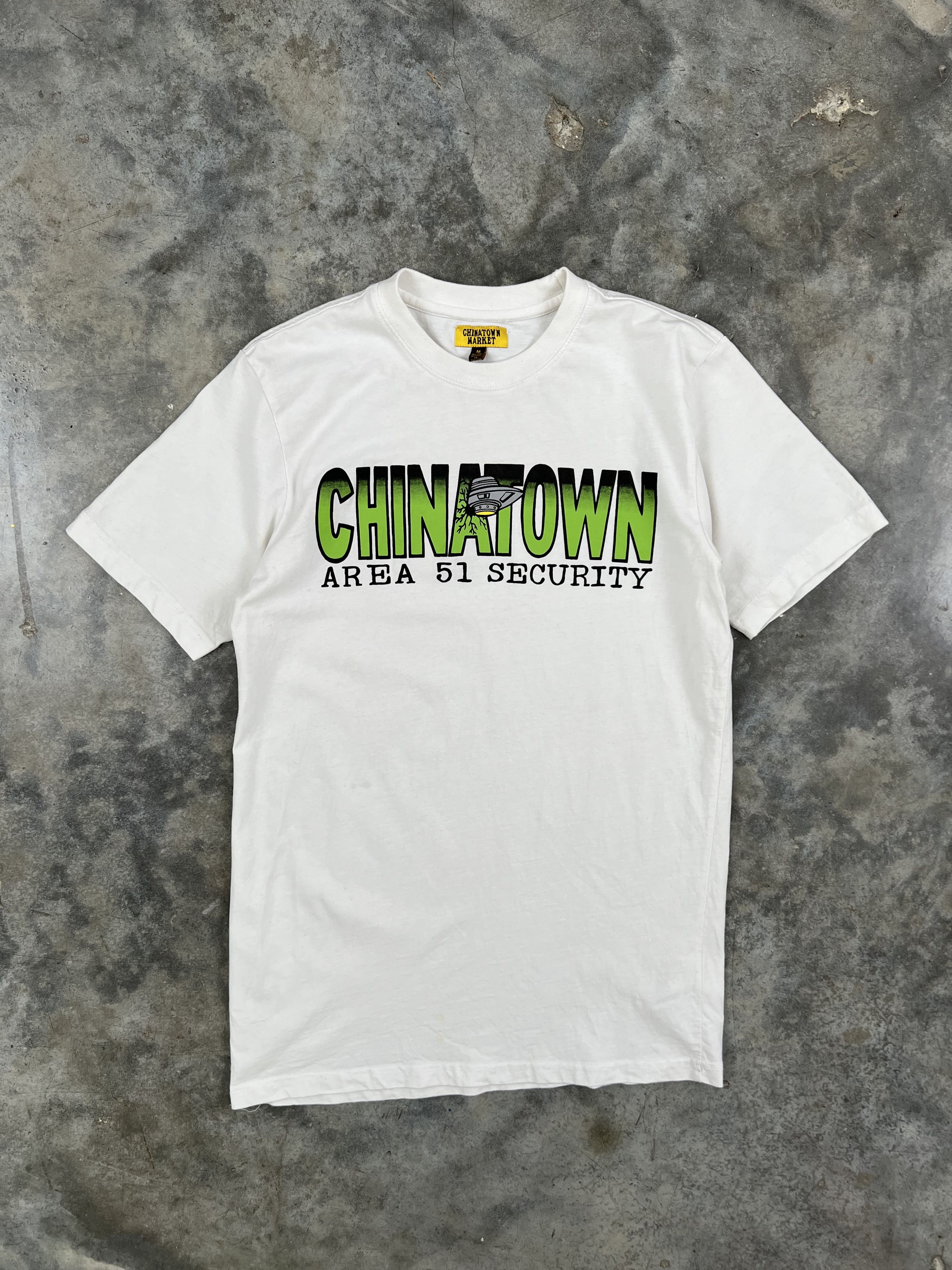 Market Chinatown Market Area 51 Security Tee White Medium 🧊❄️🥣 Size US M / EU 48-50 / 2 - 1 Thumbnail