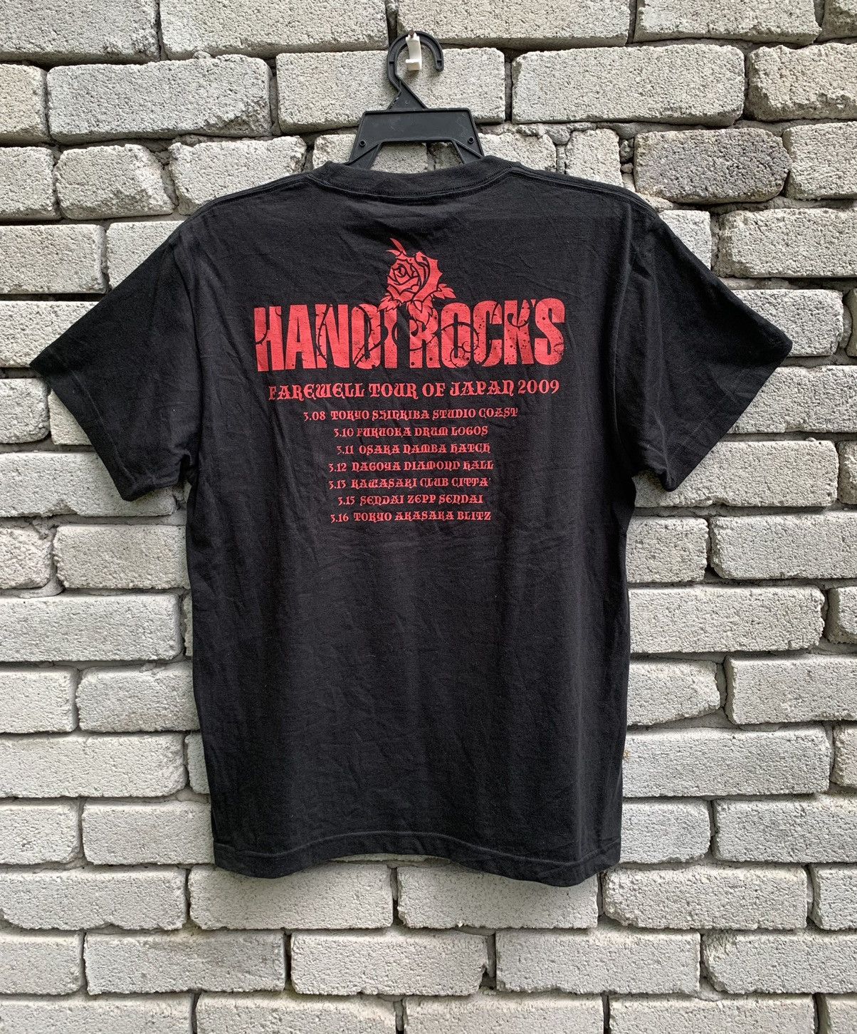 Band Tees Hanoi Rocks Farewell Tour Of Japan 2009 Size US M / EU 48-50 / 2 - 5 Thumbnail
