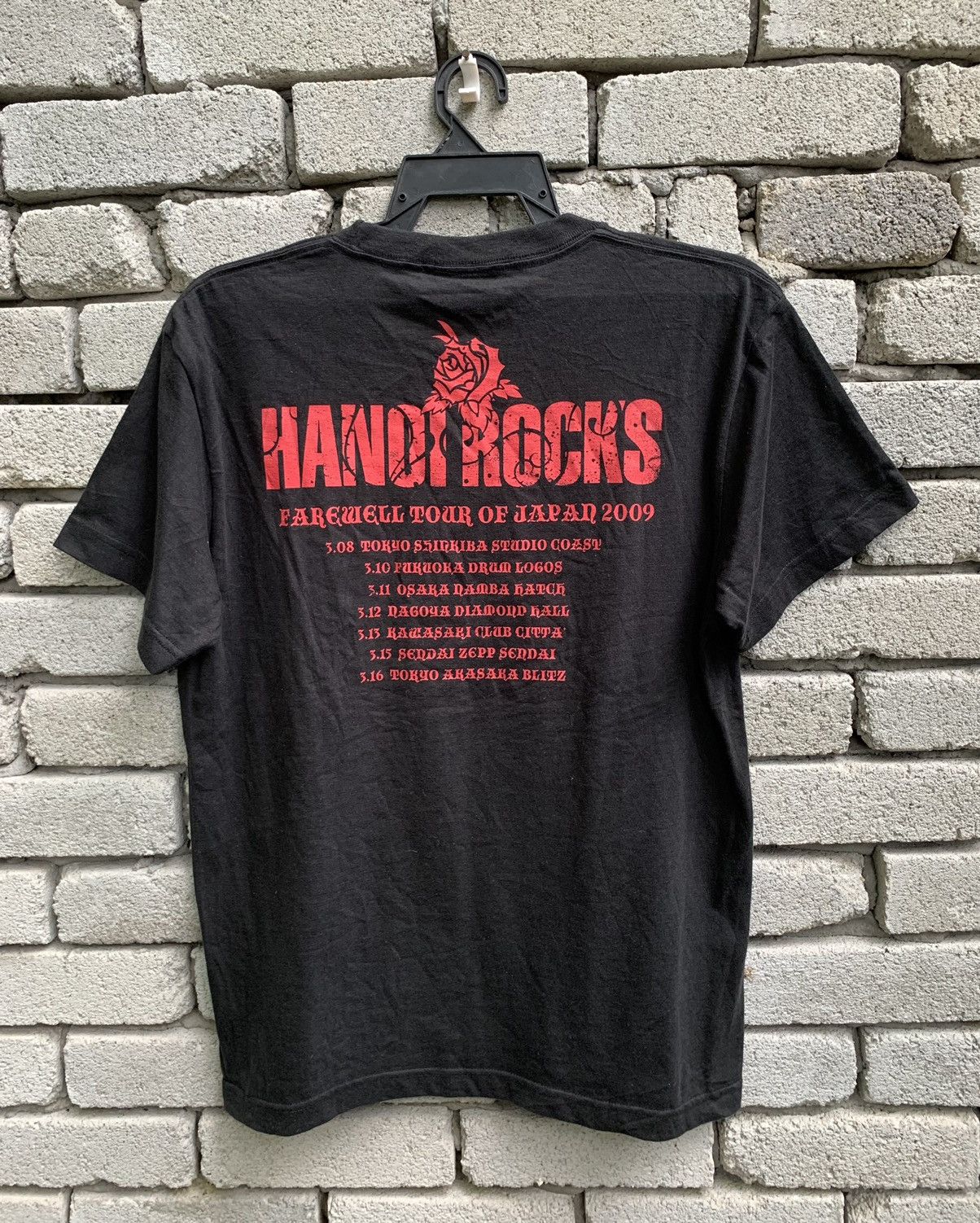 Band Tees Hanoi Rocks Farewell Tour Of Japan 2009 Size US M / EU 48-50 / 2 - 8 Thumbnail