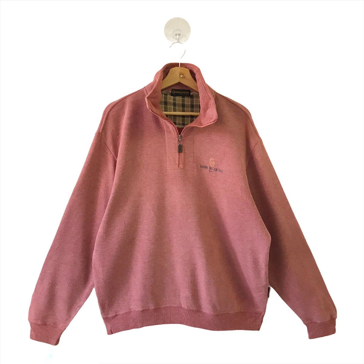 Designer × Vintage Vintage 90’s Gianni Valentino Halfzip Sweatshirt Size L Size US L / EU 52-54 / 3 - 1 Thumbnail