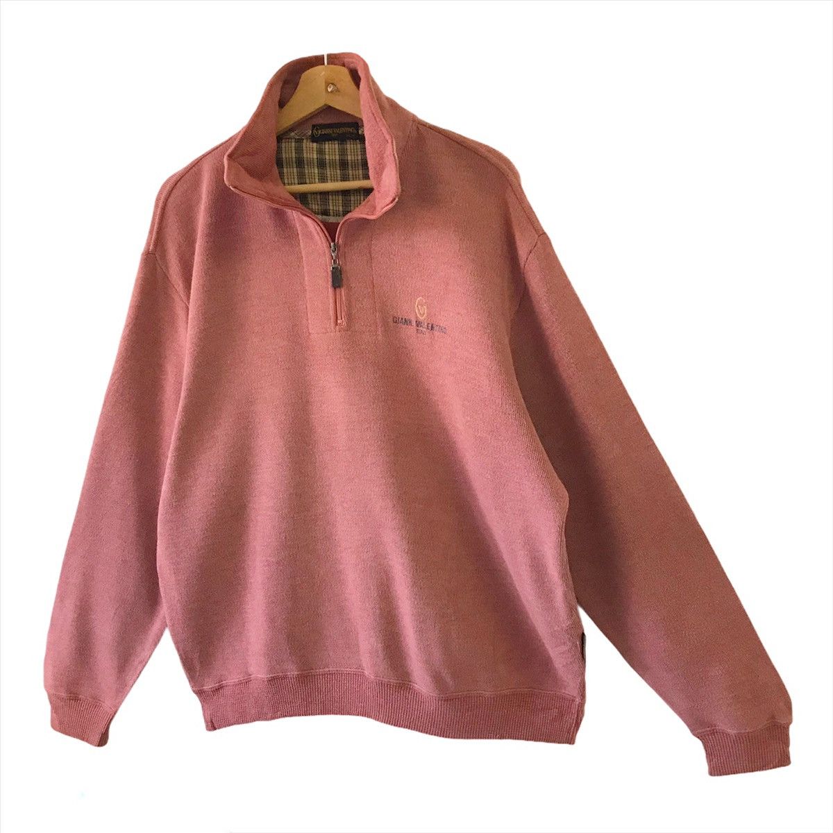 Designer × Vintage Vintage 90’s Gianni Valentino Halfzip Sweatshirt Size L Size US L / EU 52-54 / 3 - 3 Thumbnail