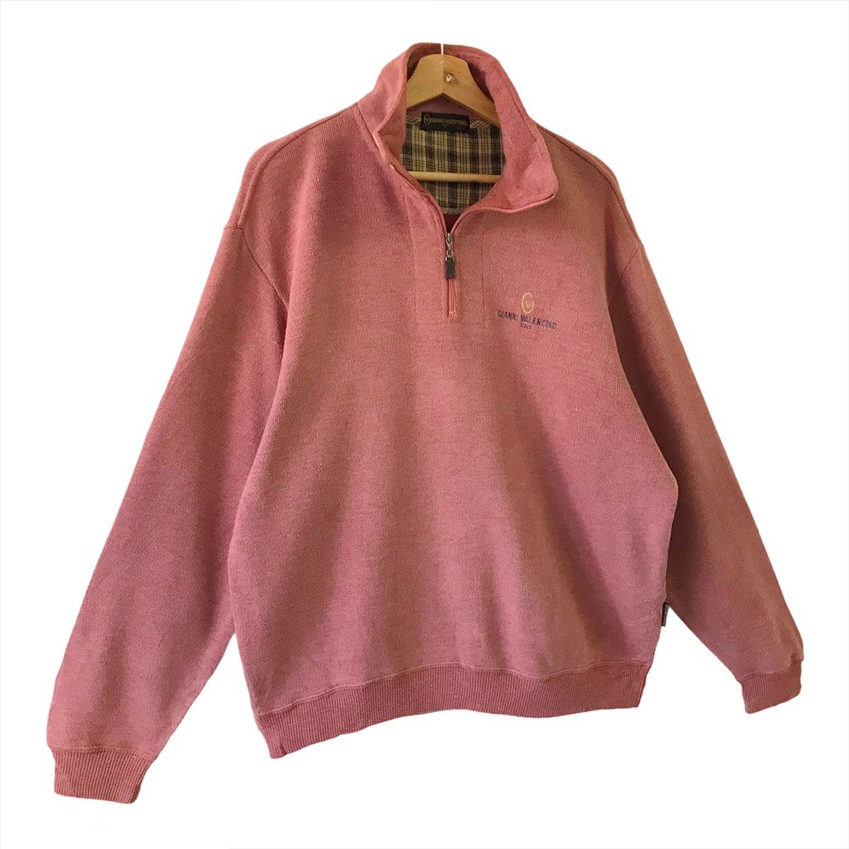 Designer × Vintage Vintage 90’s Gianni Valentino Halfzip Sweatshirt Size L Size US L / EU 52-54 / 3 - 2 Thumbnail
