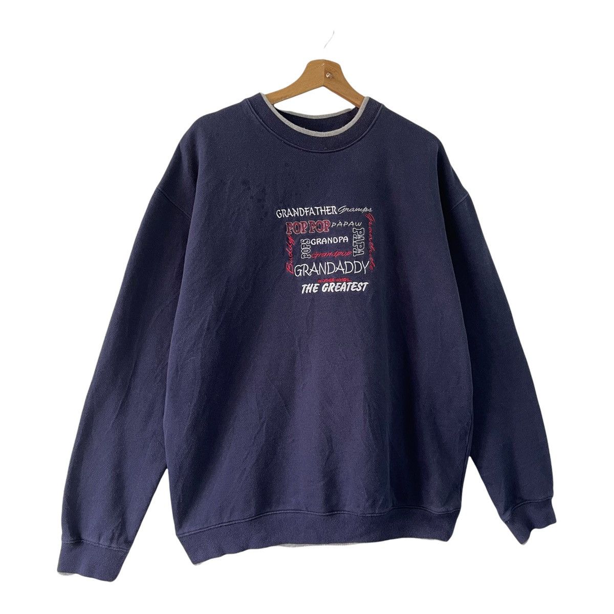 Vintage Vintage 90’s GRANDFATHER Pop Pop Crewneck Sweatshirt Size XL Size US XL / EU 56 / 4 - 2 Thumbnail