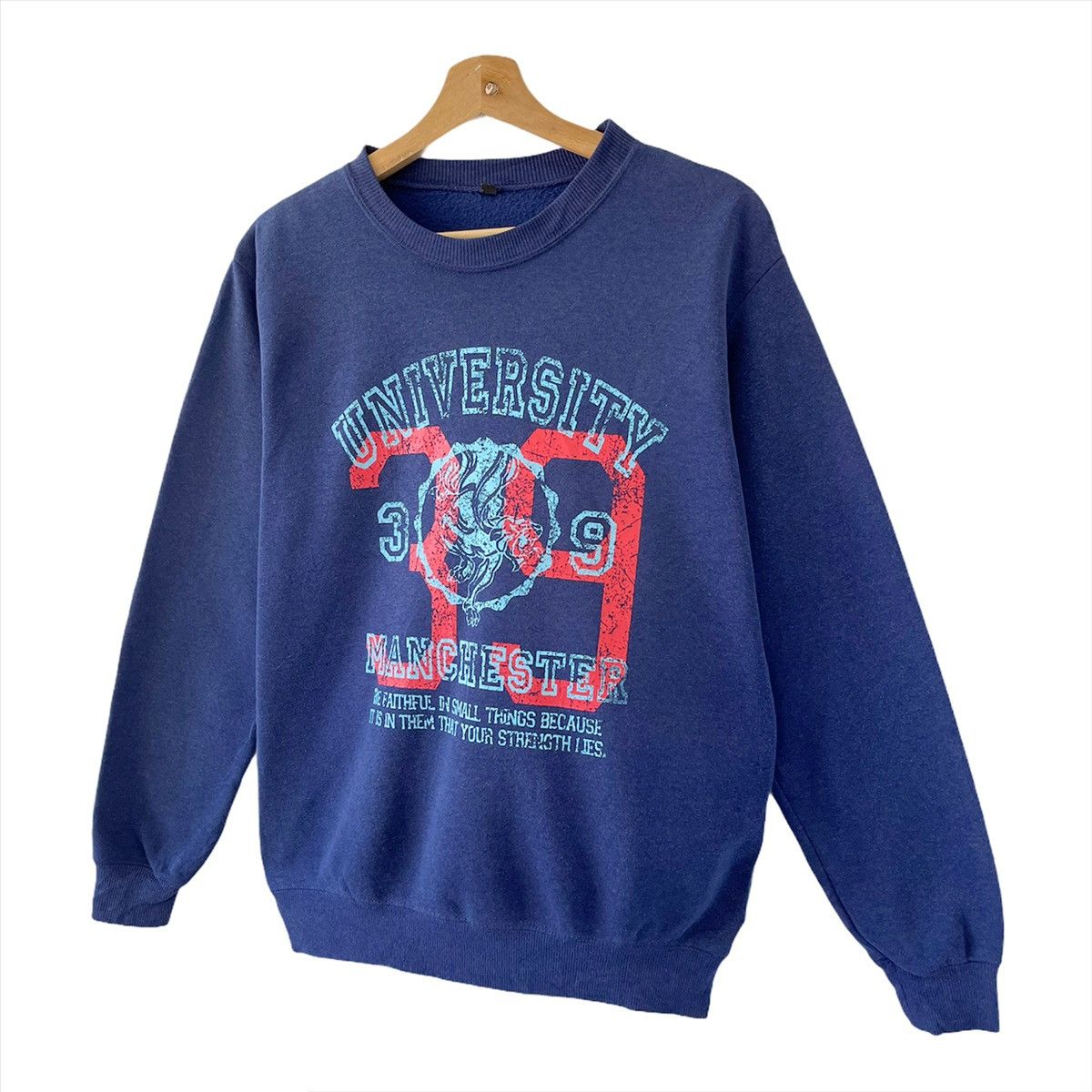 Vintage University Manchester Crewneck Sweatshirt Size M Size US M / EU 48-50 / 2 - 3 Thumbnail