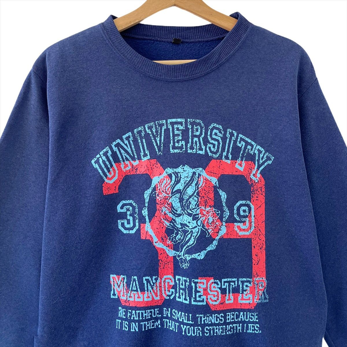 Vintage University Manchester Crewneck Sweatshirt Size M Size US M / EU 48-50 / 2 - 4 Thumbnail