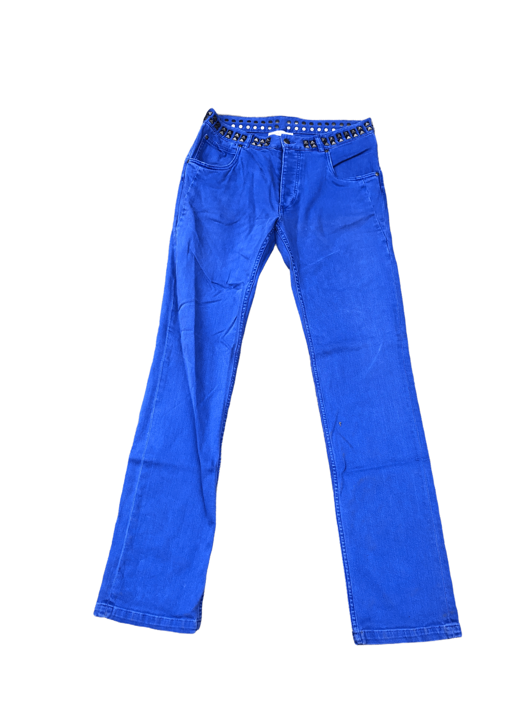 Vintage RARE Matthew Williamson X H&M Studded Jeans Size 34 Blue Size US 34 / EU 50 - 9 Thumbnail