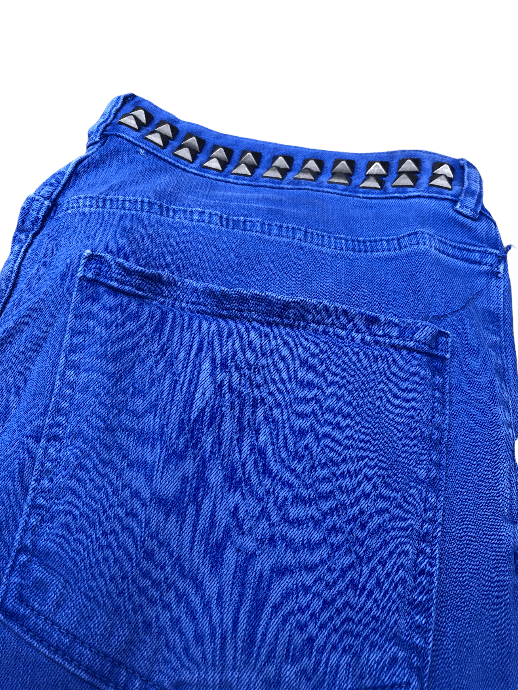 Vintage RARE Matthew Williamson X H&M Studded Jeans Size 34 Blue Size US 34 / EU 50 - 7 Thumbnail