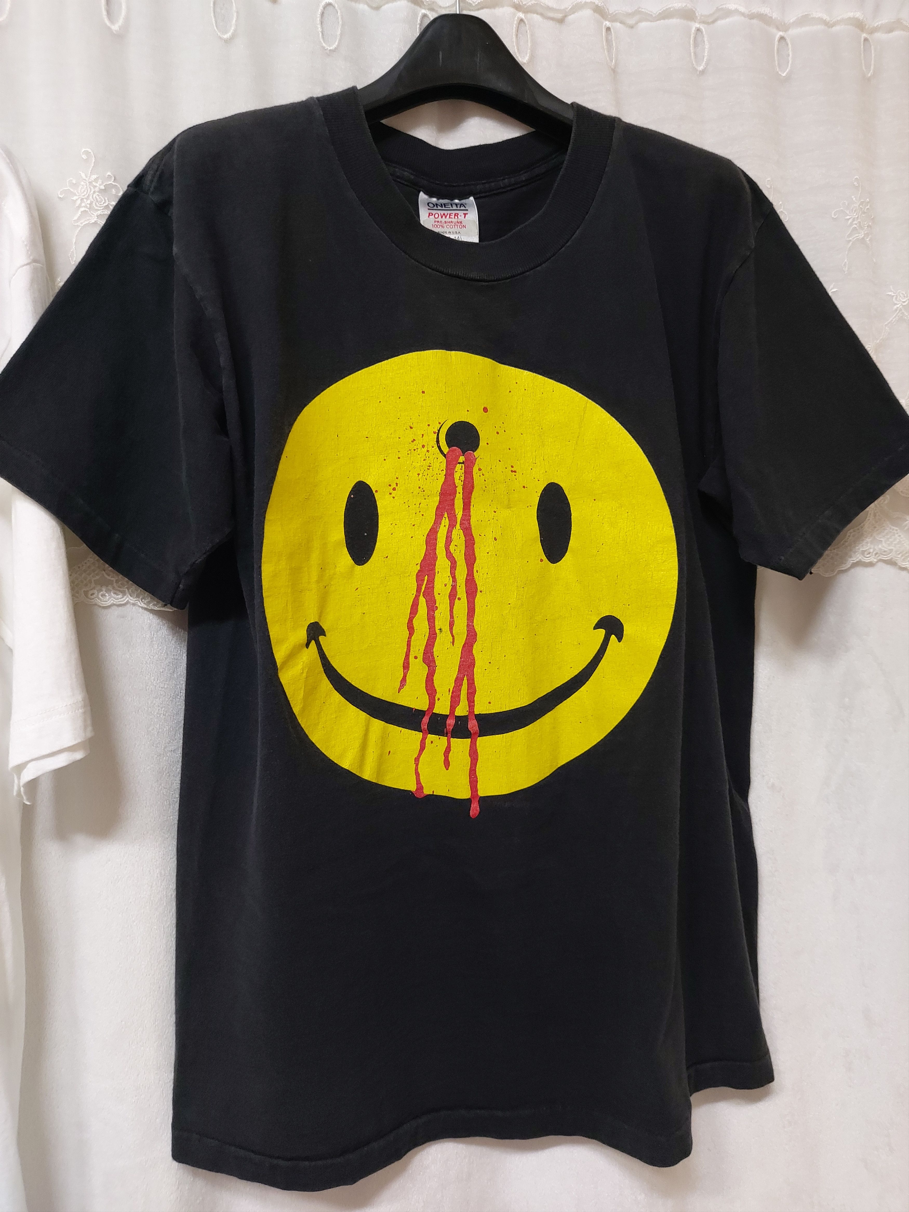 ヴィンテージ VINTAGE 80s GUN SHOT SMILE TEE SCREEN STARS