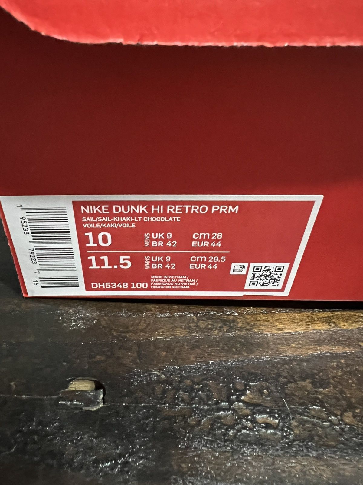 Nike Nike Dunk High Retro PRM “Light Chocolate” Size US 10 / EU 43 - 9 Thumbnail