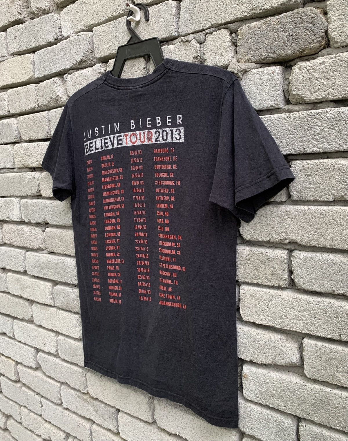 Band Tees × Justin Bieber Vintage Y2K Justin Bieber Believe In Tour 2013 Size US S / EU 44-46 / 1 - 7 Thumbnail