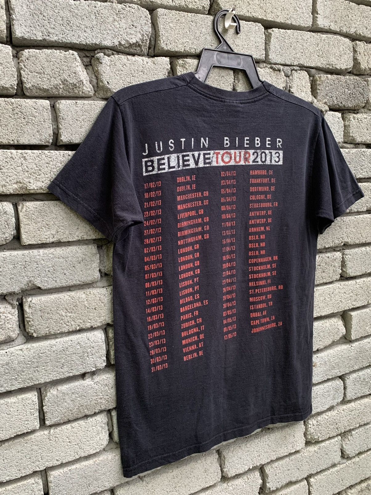 Band Tees × Justin Bieber Vintage Y2K Justin Bieber Believe In Tour 2013 Size US S / EU 44-46 / 1 - 6 Thumbnail