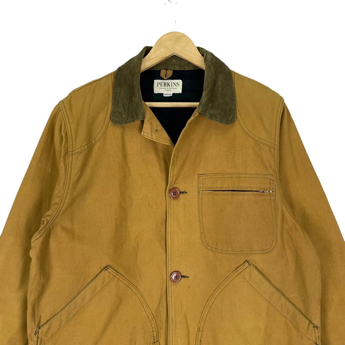 Vintage ❄️90s PERKINS HUNTING CHORE BUTTON JACKET Size US M / EU 48-50 / 2 - 3 Thumbnail