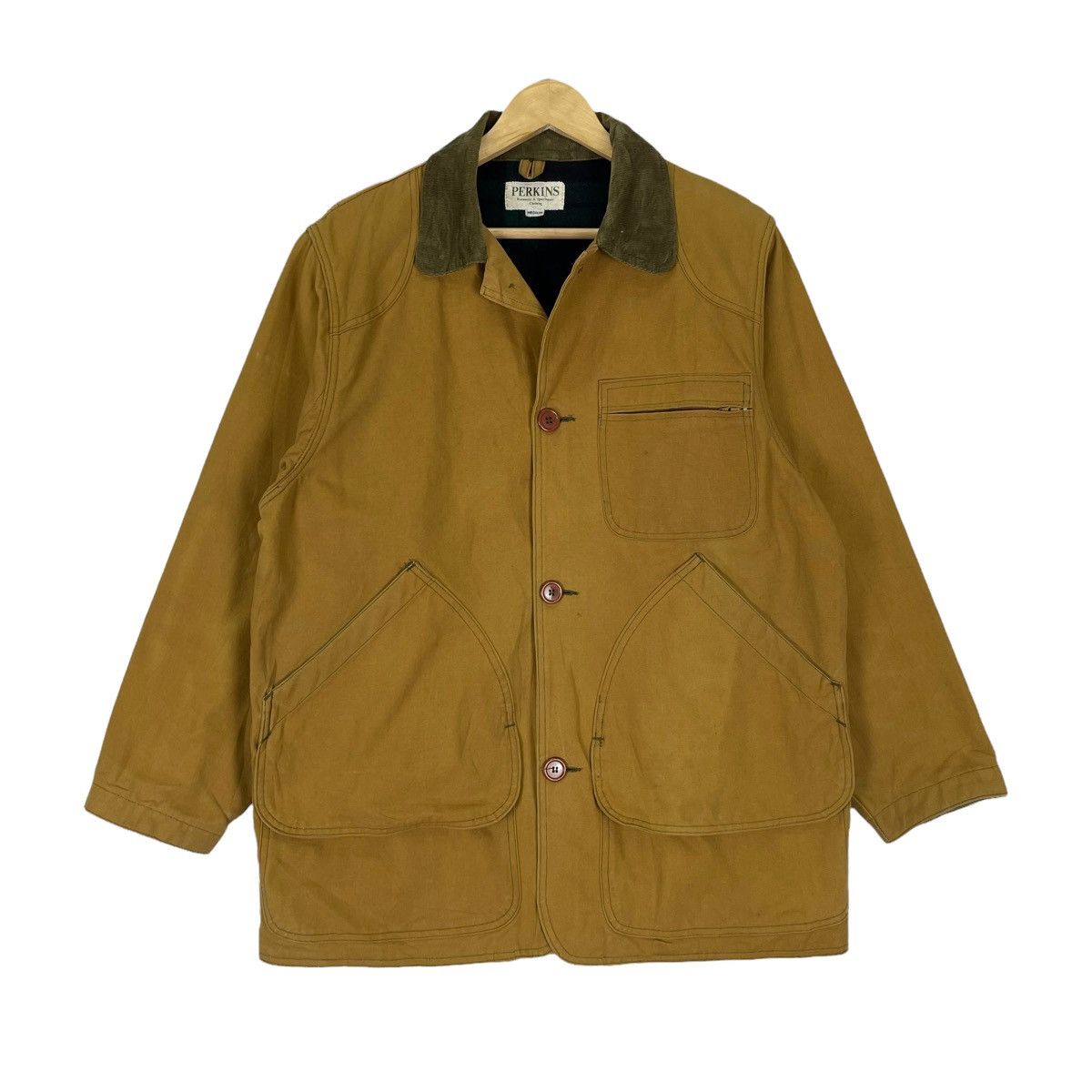 Vintage ❄️90s PERKINS HUNTING CHORE BUTTON JACKET Size US M / EU 48-50 / 2 - 2 Thumbnail