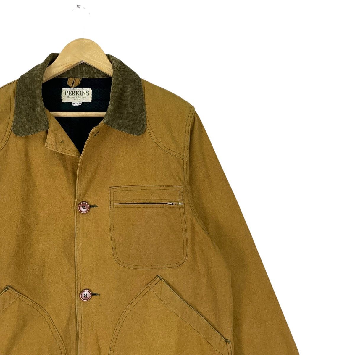 Vintage ❄️90s PERKINS HUNTING CHORE BUTTON JACKET Size US M / EU 48-50 / 2 - 4 Thumbnail