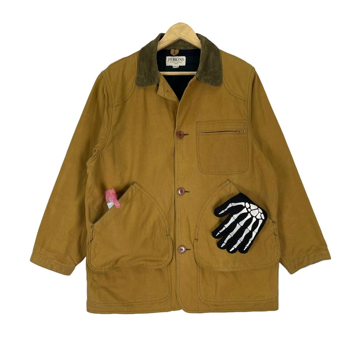 Vintage ❄️90s PERKINS HUNTING CHORE BUTTON JACKET Size US M / EU 48-50 / 2 - 1 Thumbnail