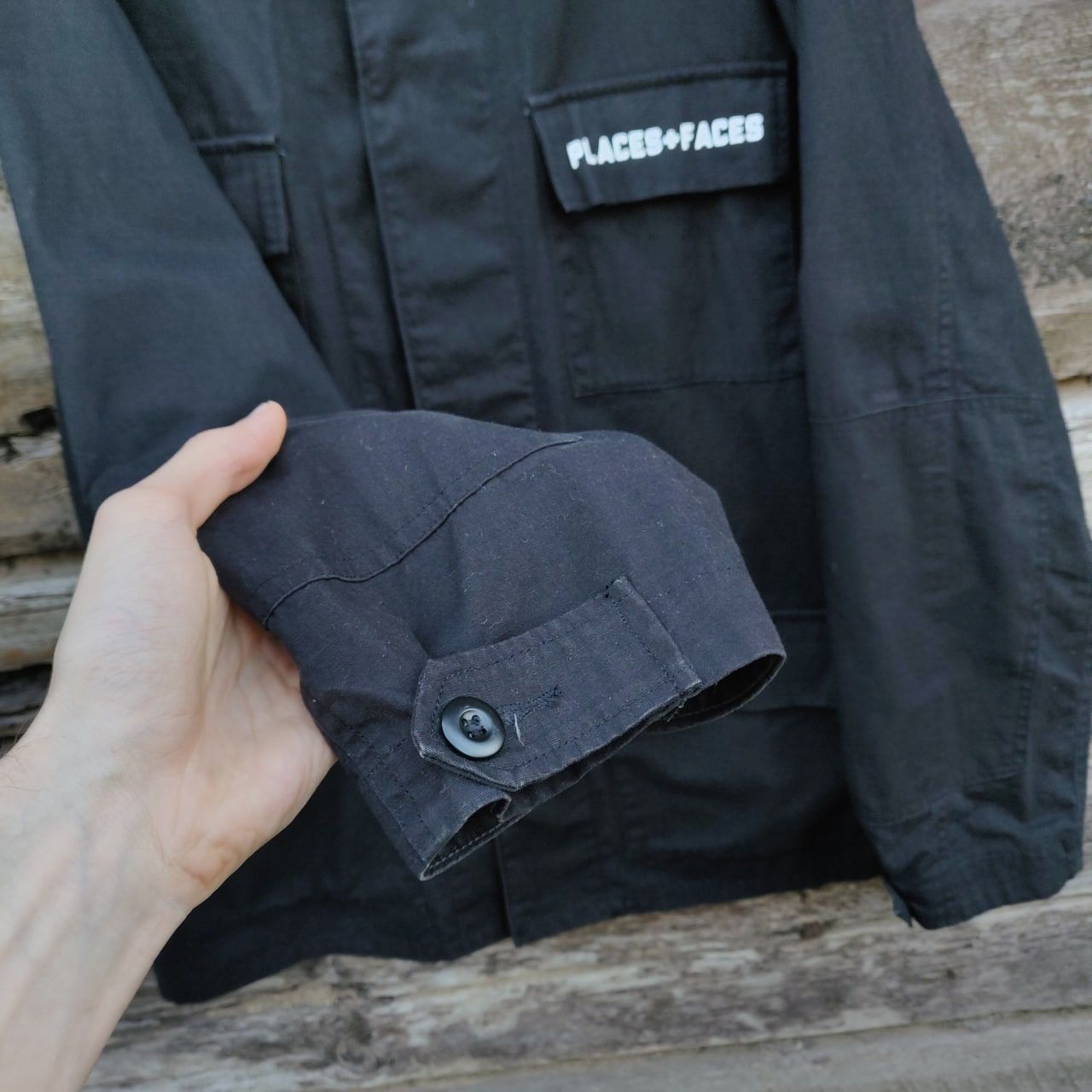 Places + Faces RARE 2017 Places + Faces Hollywood Trucker Jacket Work Shirt Size US L / EU 52-54 / 3 - 7 Thumbnail
