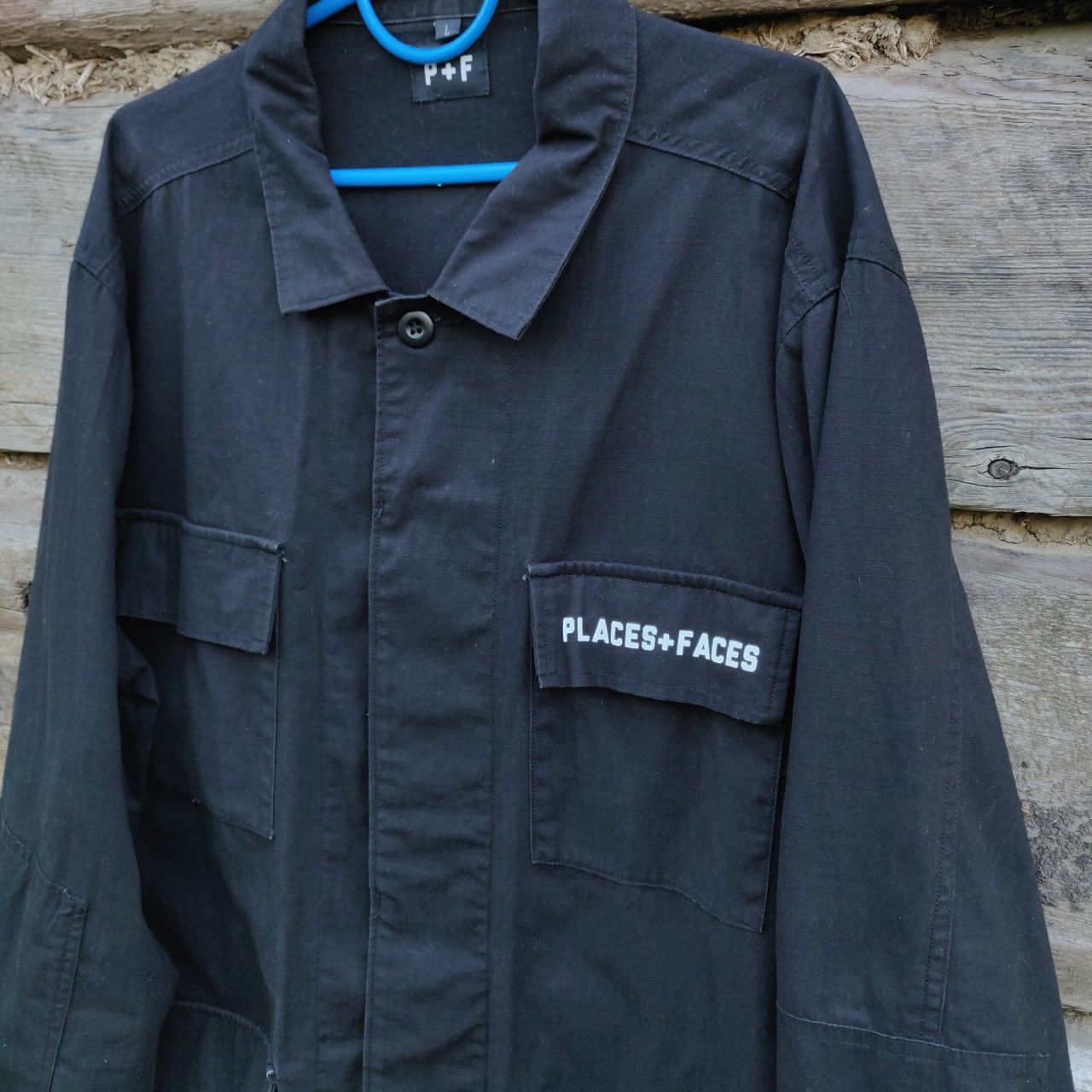 Places + Faces RARE 2017 Places + Faces Hollywood Trucker Jacket Work Shirt Size US L / EU 52-54 / 3 - 4 Thumbnail