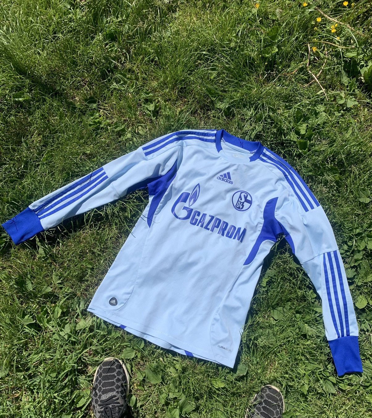 Adidas Adidas Schalke 2011 longsleeve blue jersey Shalke Size US S / EU 44-46 / 1 - 1 Thumbnail