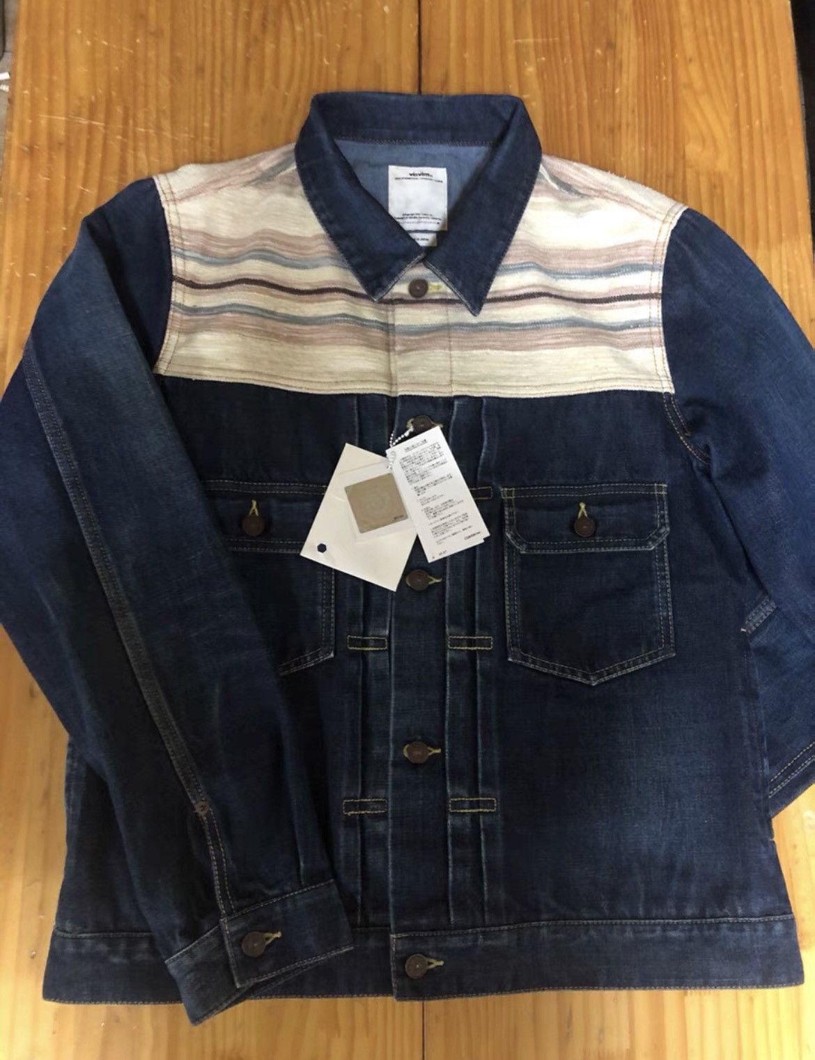 Visvim VISVIM SS 101 JKT DAMAGED N.D. BORDER MUD DYE | Grailed