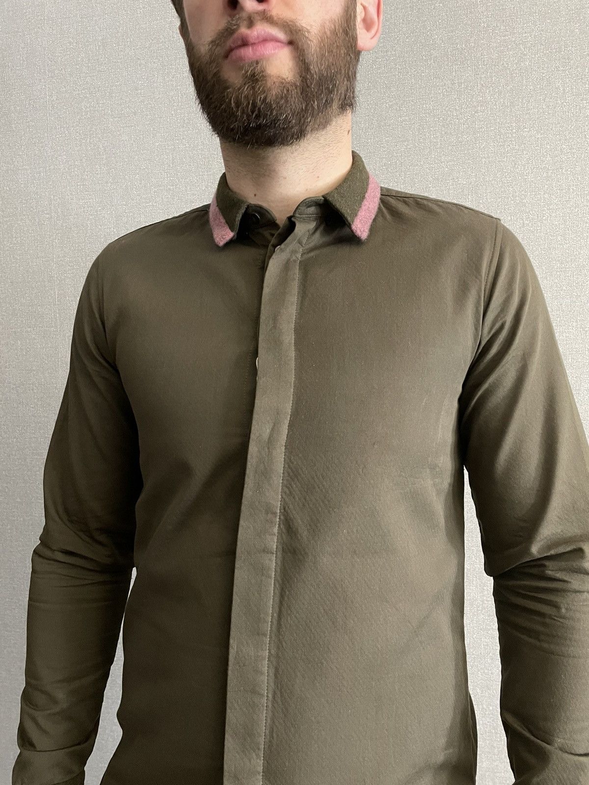 Other Cy Choi Mens Khaki shirt long sleeve size 46/S Size US S / EU 44-46 / 1 - 5 Thumbnail