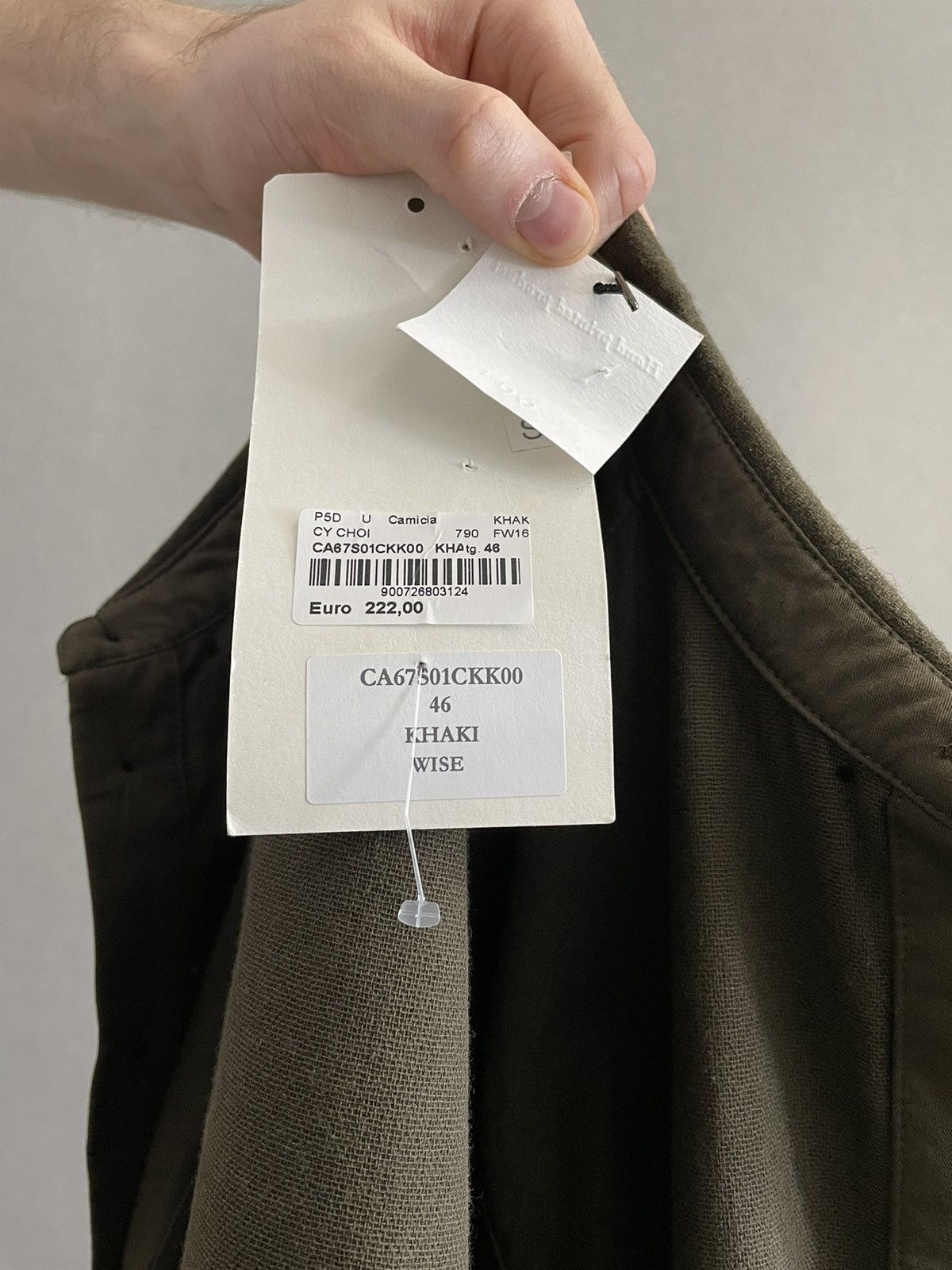 Other Cy Choi Mens Khaki shirt long sleeve size 46/S Size US S / EU 44-46 / 1 - 10 Thumbnail
