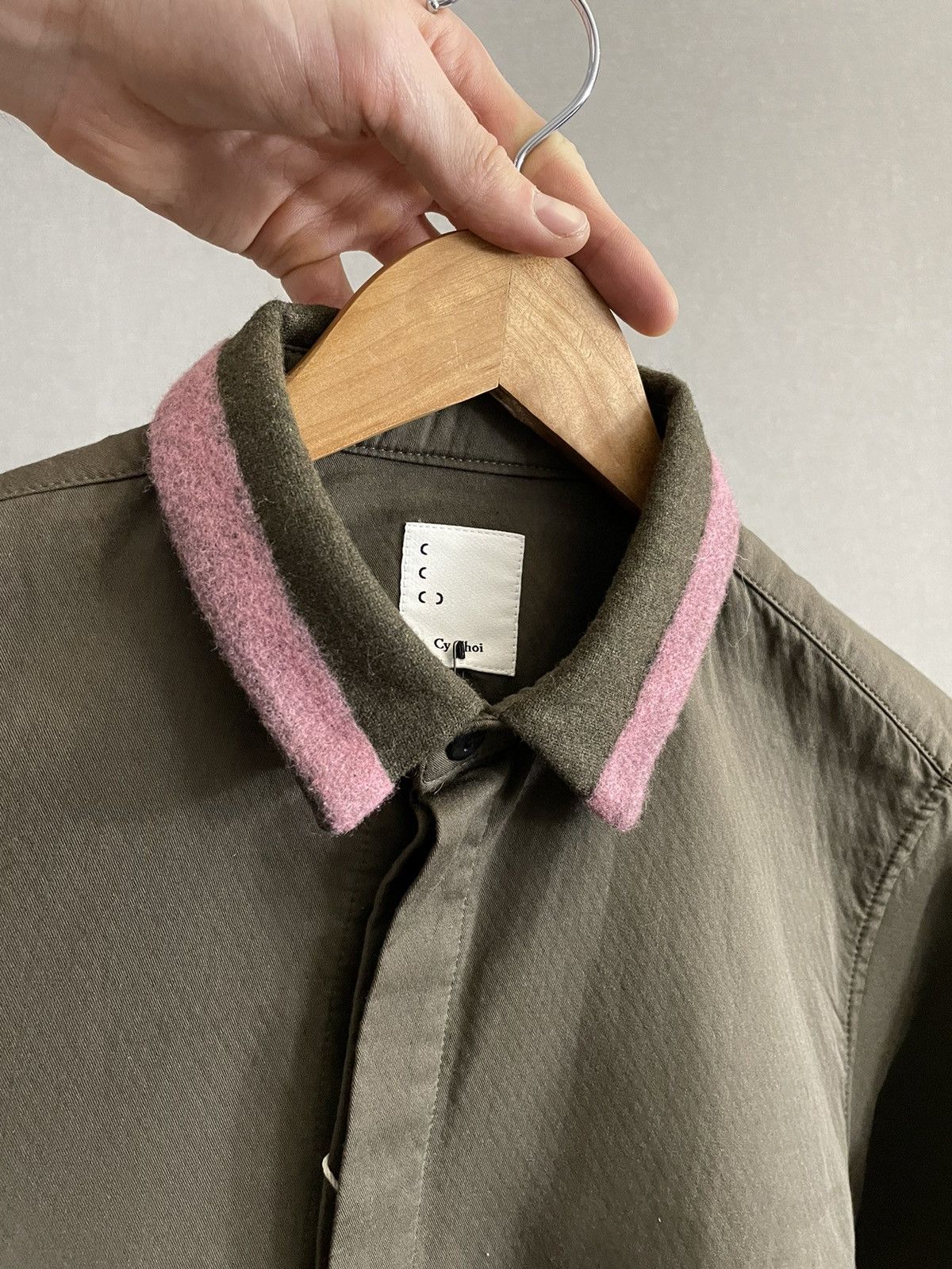Other Cy Choi Mens Khaki shirt long sleeve size 46/S Size US S / EU 44-46 / 1 - 7 Thumbnail