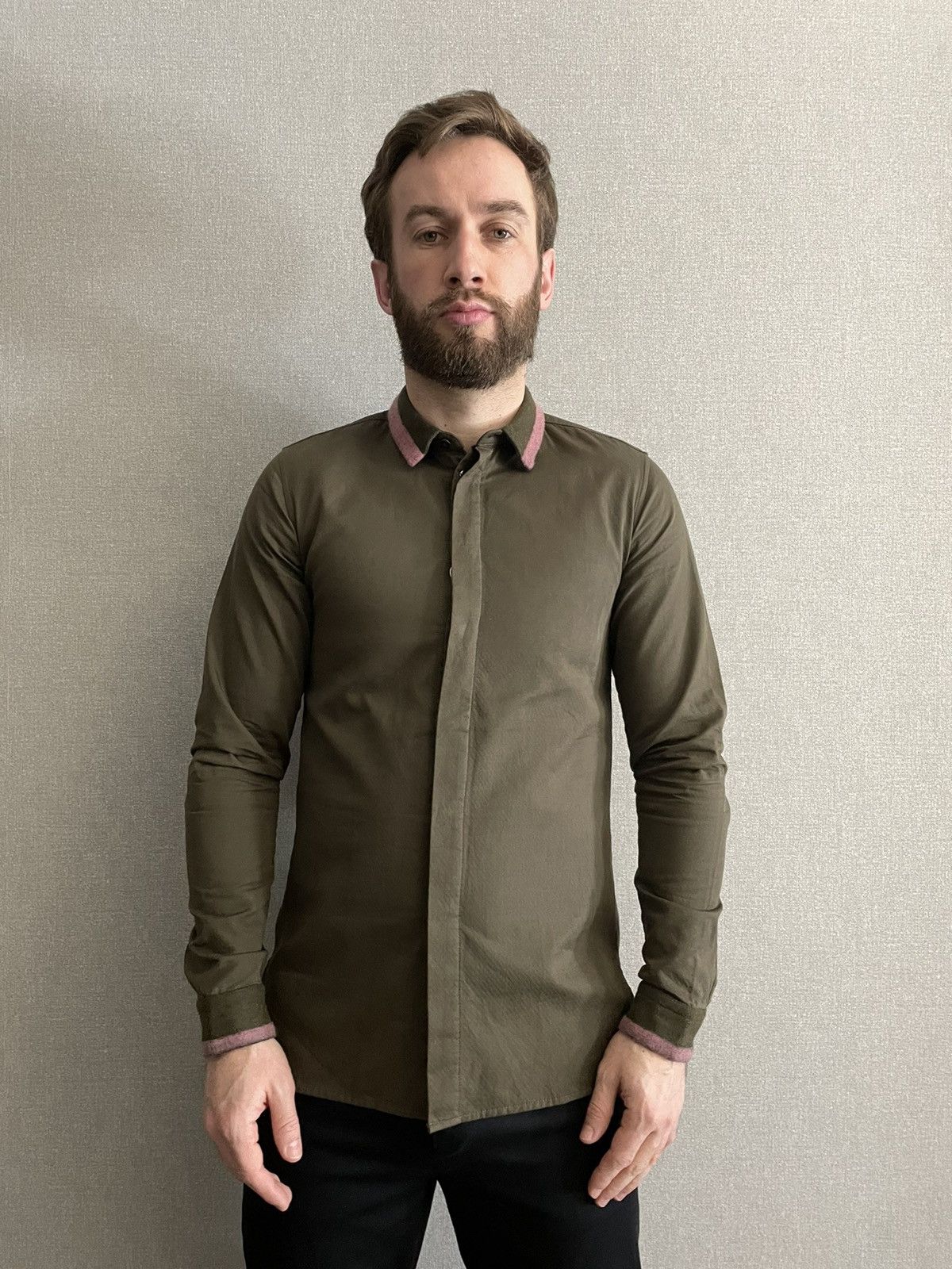 Other Cy Choi Mens Khaki shirt long sleeve size 46/S Size US S / EU 44-46 / 1 - 2 Thumbnail