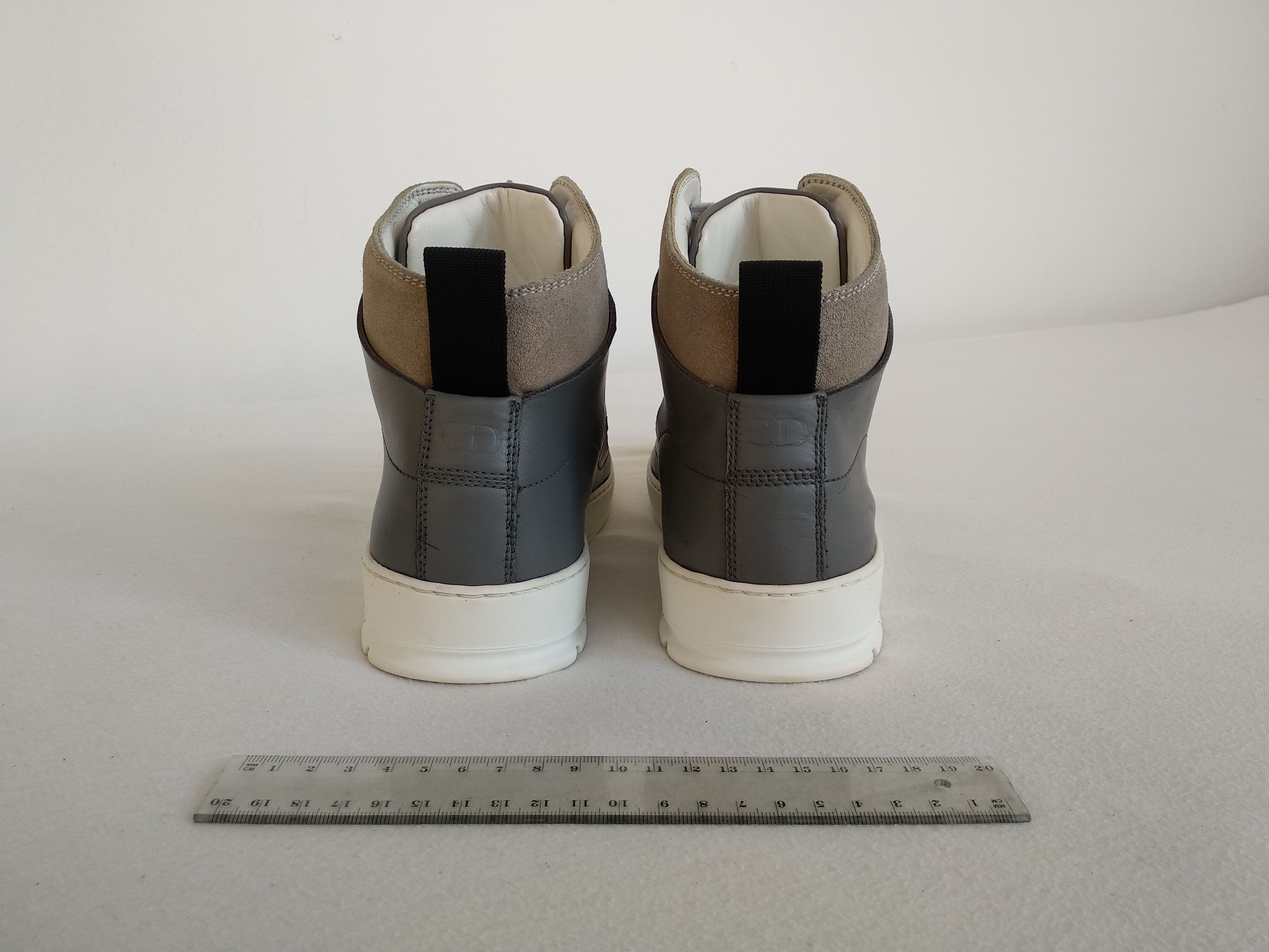 Dior Leather High Top Sneakers Trainers Size US 9.5 / EU 42-43 - 5 Thumbnail