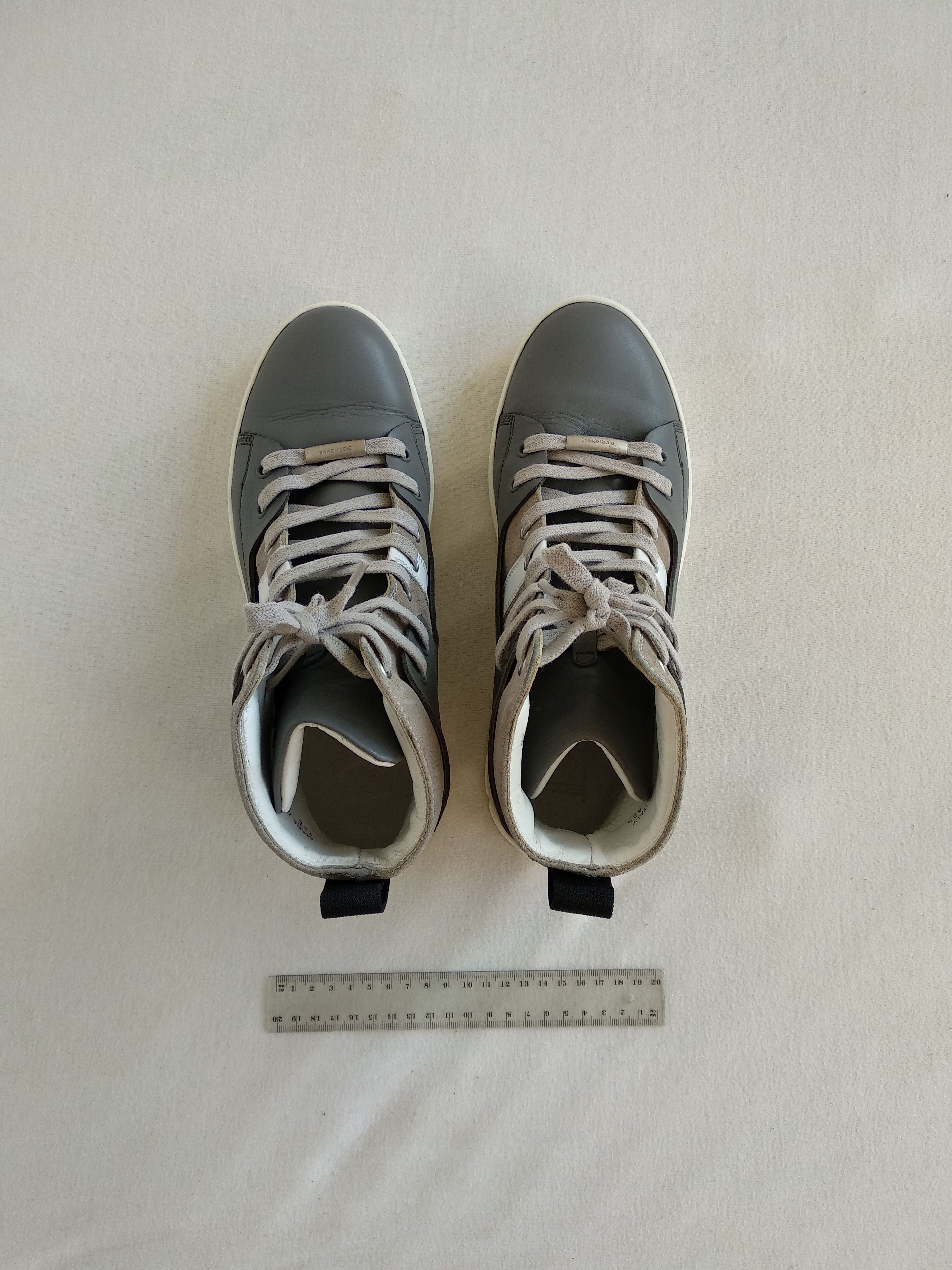 Dior Leather High Top Sneakers Trainers Size US 9.5 / EU 42-43 - 4 Thumbnail