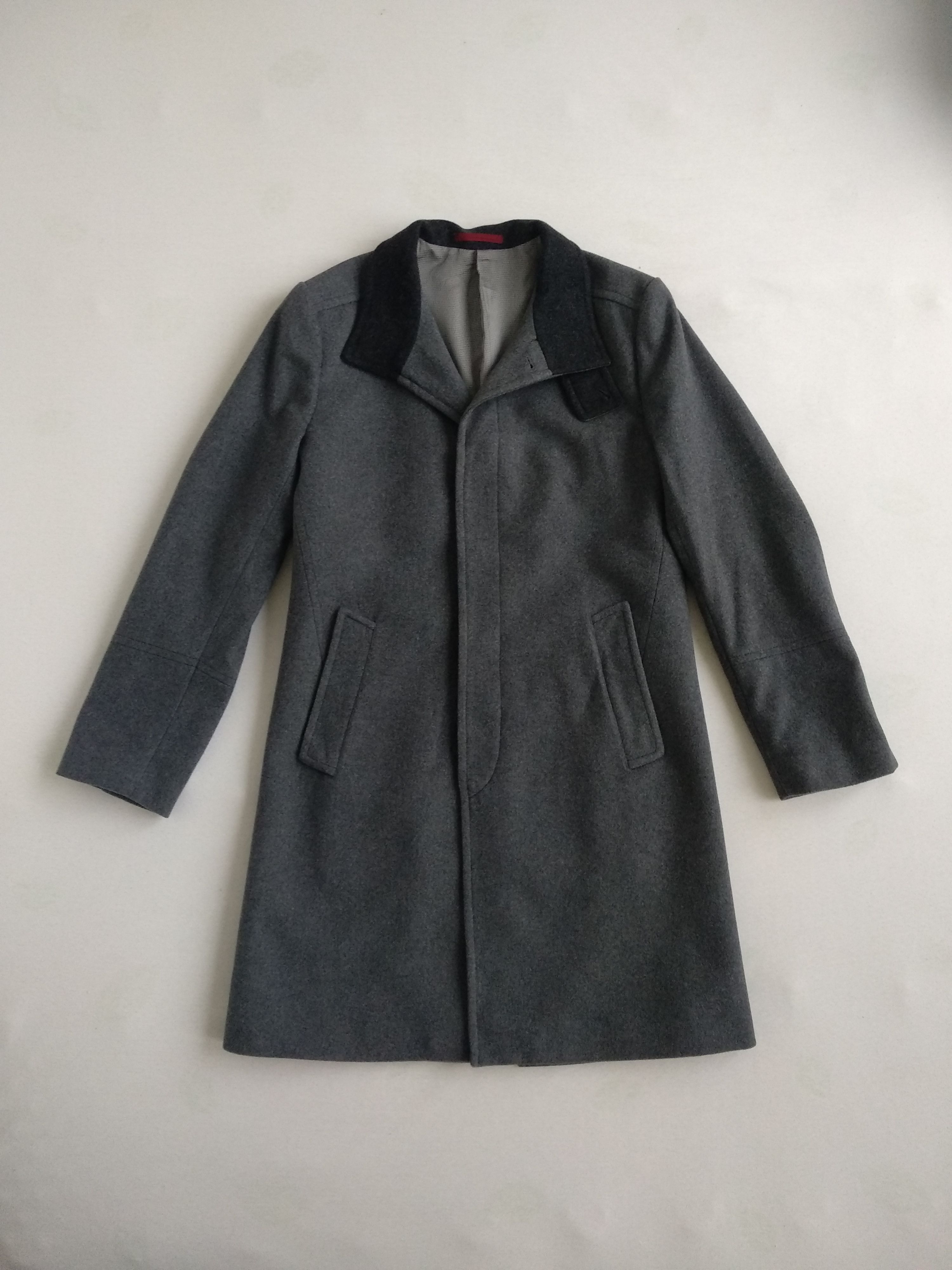 Kenzo Overcoat Classic Coat SLIM FIT Wool & Cashmere Size US L / EU 52-54 / 3 - 1 Thumbnail