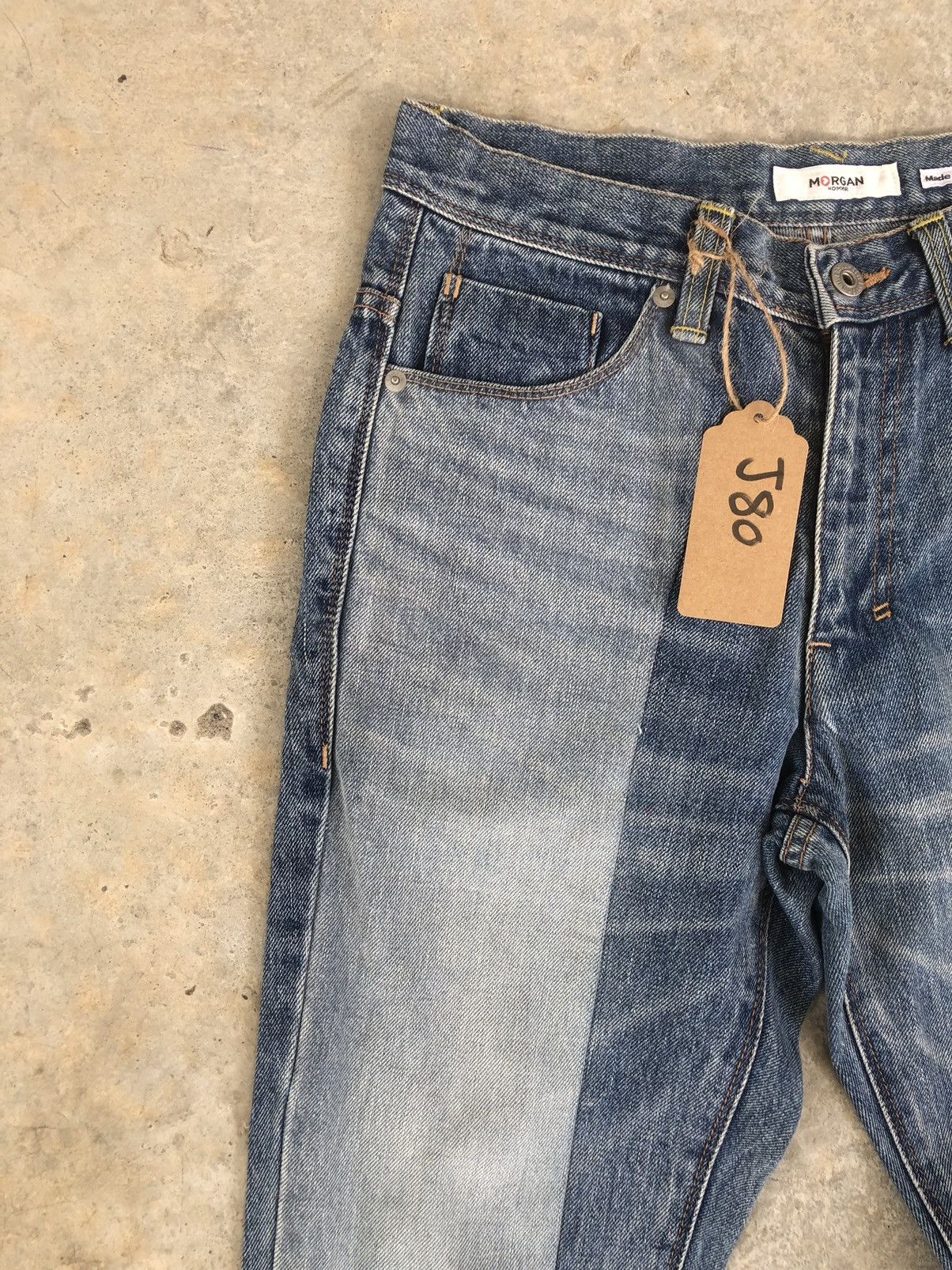 Morgan Homme Rare Morgan Homme reconstructed denim Size US 30 / EU 46 - 4 Thumbnail