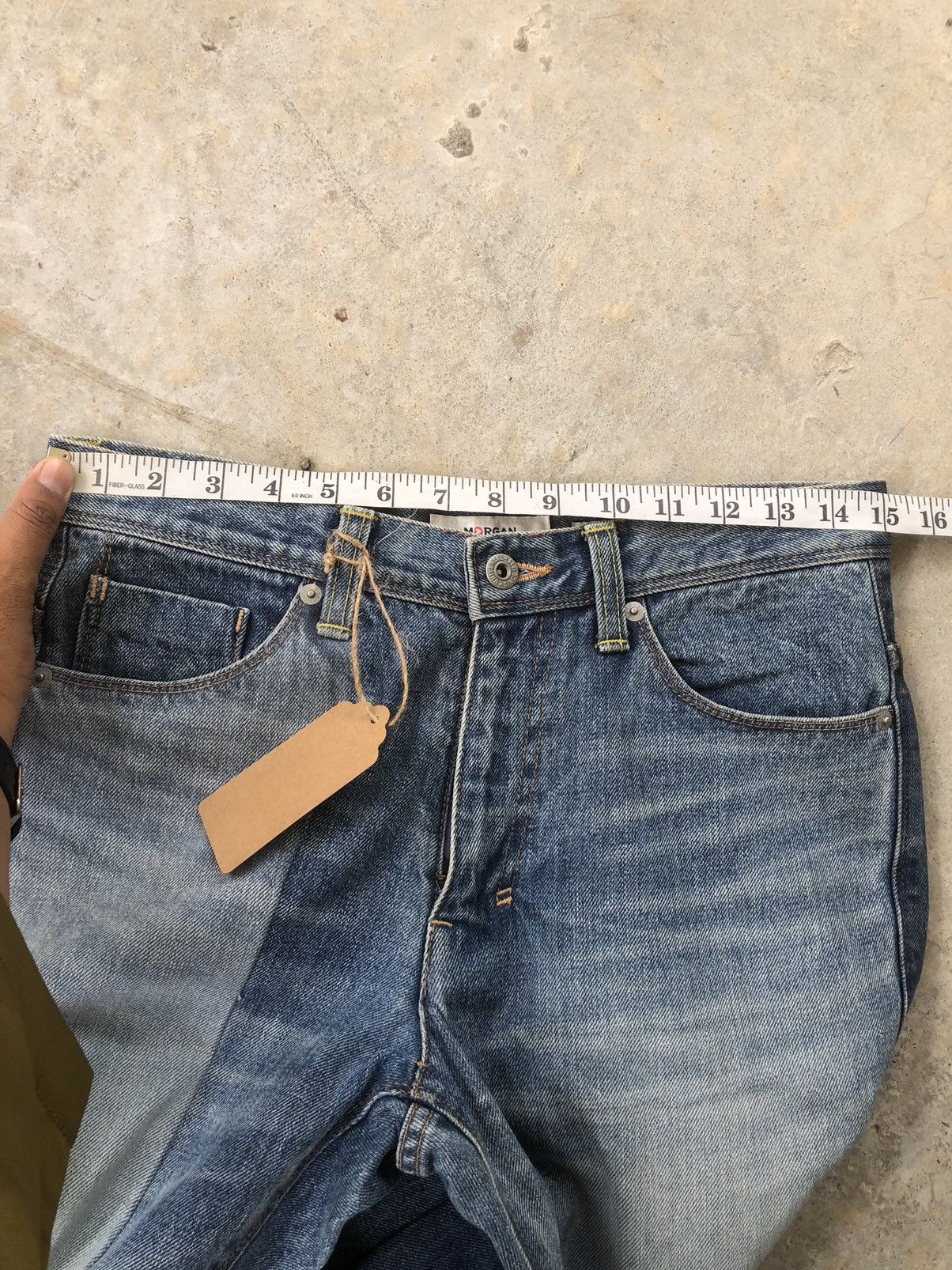 Morgan Homme Rare Morgan Homme reconstructed denim Size US 30 / EU 46 - 13 Thumbnail