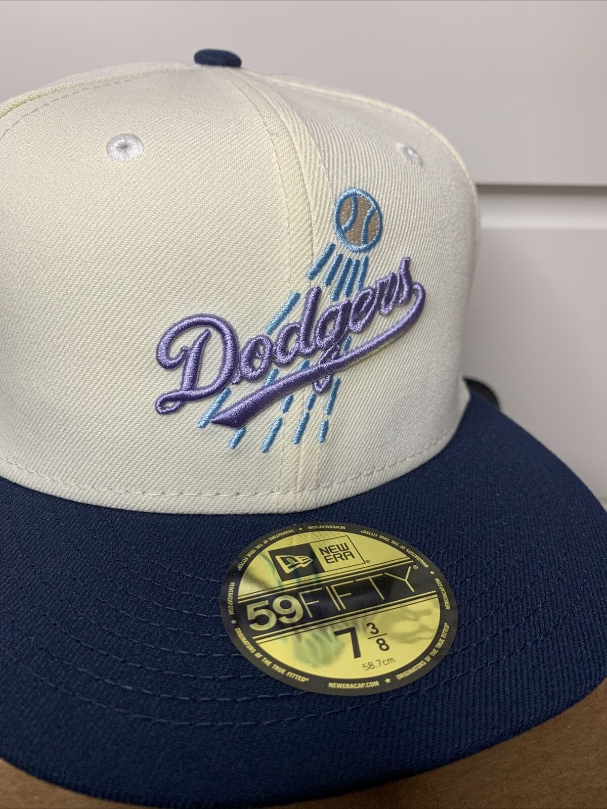 Hat Club × New Era 7 3/8 Los Angeles Dodgers Cotton Candy Shoe Palace Icy Size ONE SIZE - 2 Thumbnail