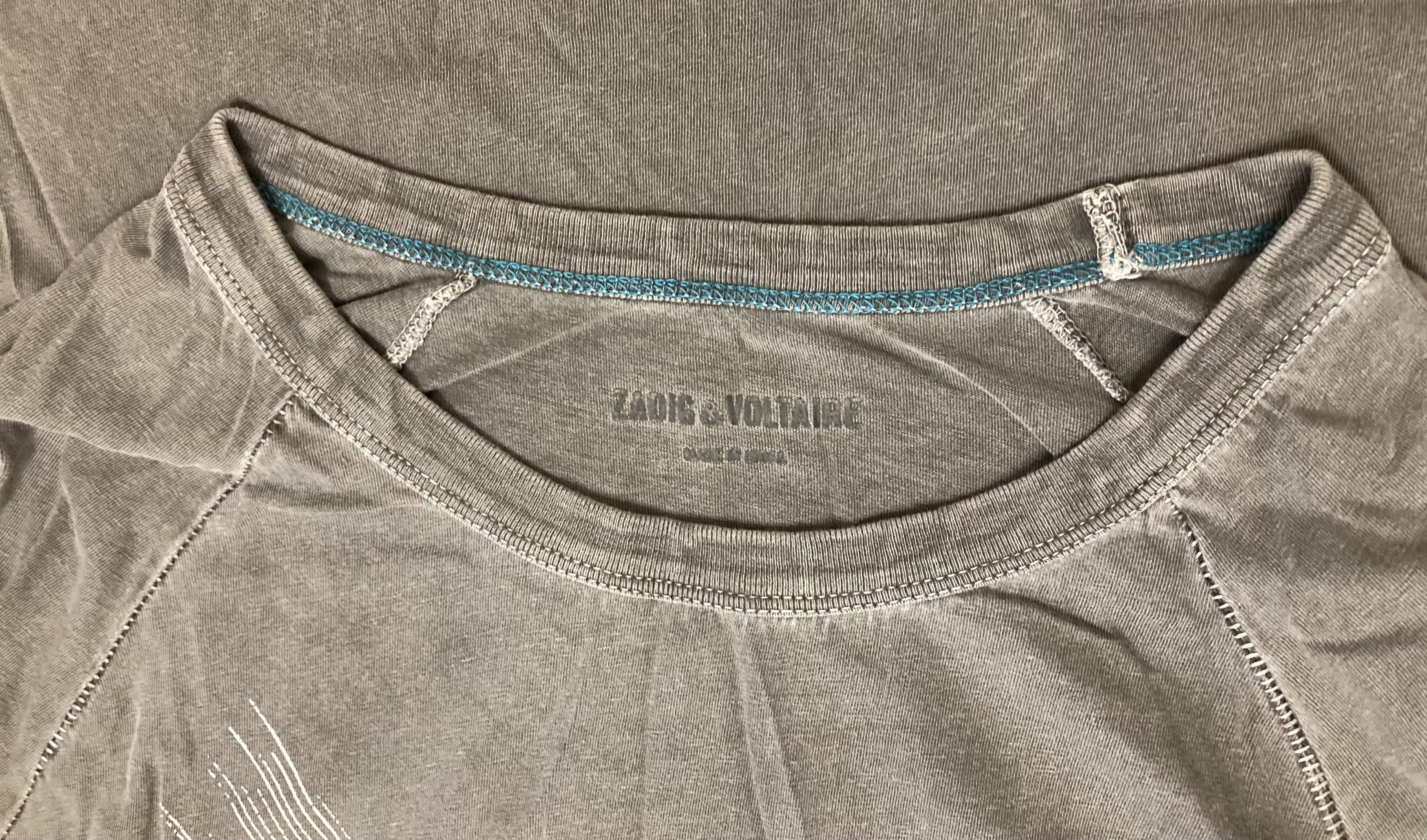 Zadig & Voltaire Fabric faded Print overdyed Rage Pigment T-Shirt Size US M / EU 48-50 / 2 - 3 Thumbnail