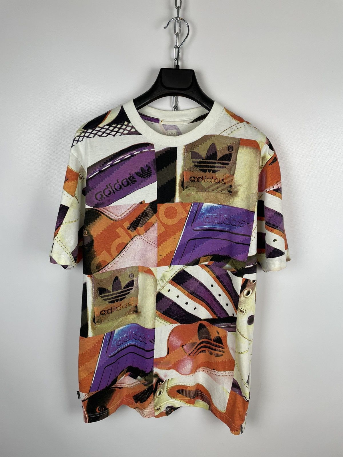 Adidas × Vintage Vintage 2008 Adidas Originals Overprint T-Shirt Size US M / EU 48-50 / 2 - 3 Thumbnail