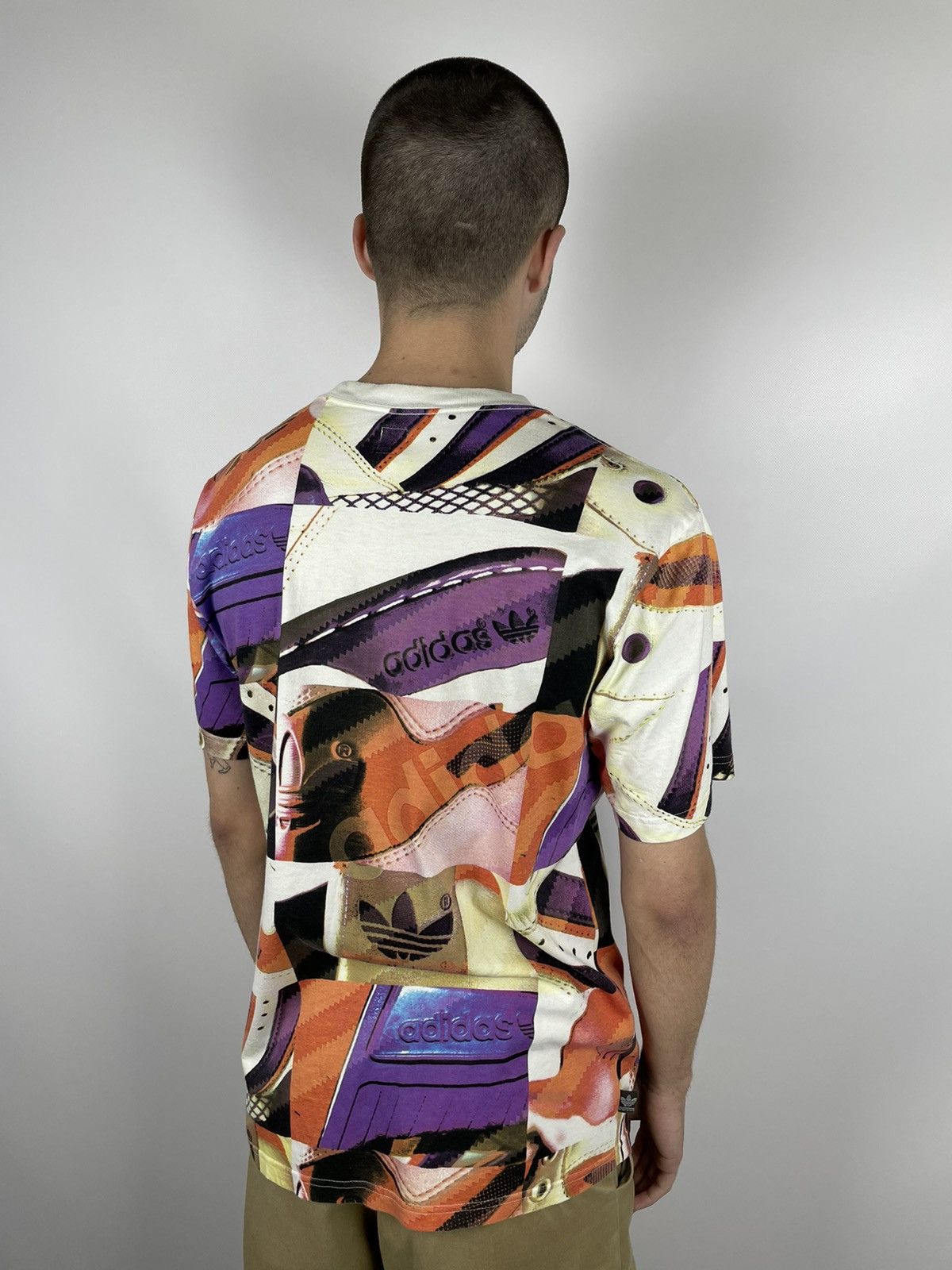 Adidas × Vintage Vintage 2008 Adidas Originals Overprint T-Shirt Size US M / EU 48-50 / 2 - 2 Thumbnail