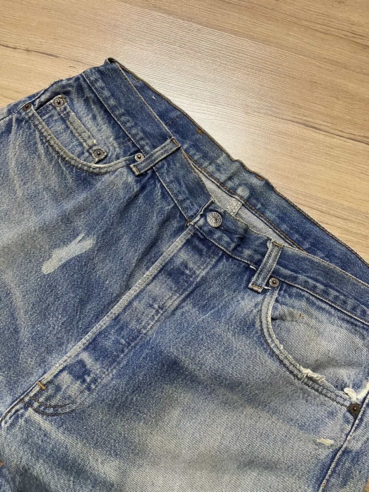 Levi's × Vintage Vintage 80's Levis 501 Grunge Custom jeans Size US 35 - 3 Thumbnail