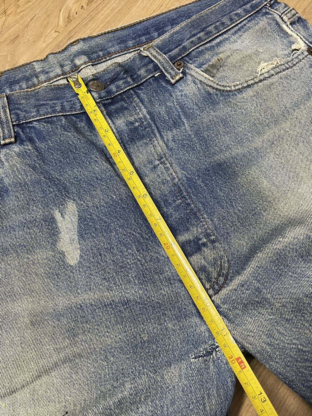 Levi's × Vintage Vintage 80's Levis 501 Grunge Custom jeans Size US 35 - 9 Thumbnail