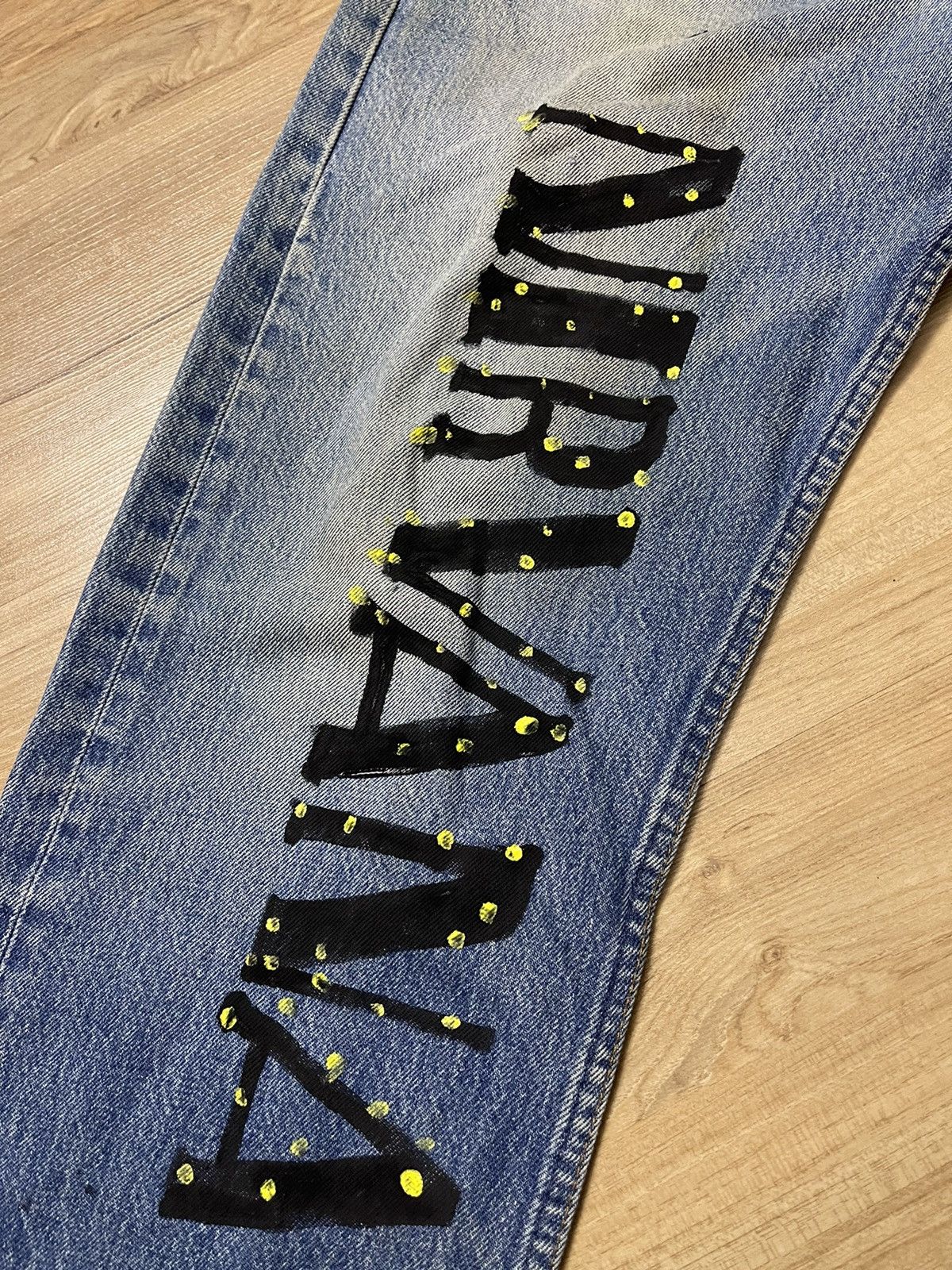Levi's × Vintage Vintage 80's Levis 501 Grunge Custom jeans Size US 35 - 2 Thumbnail