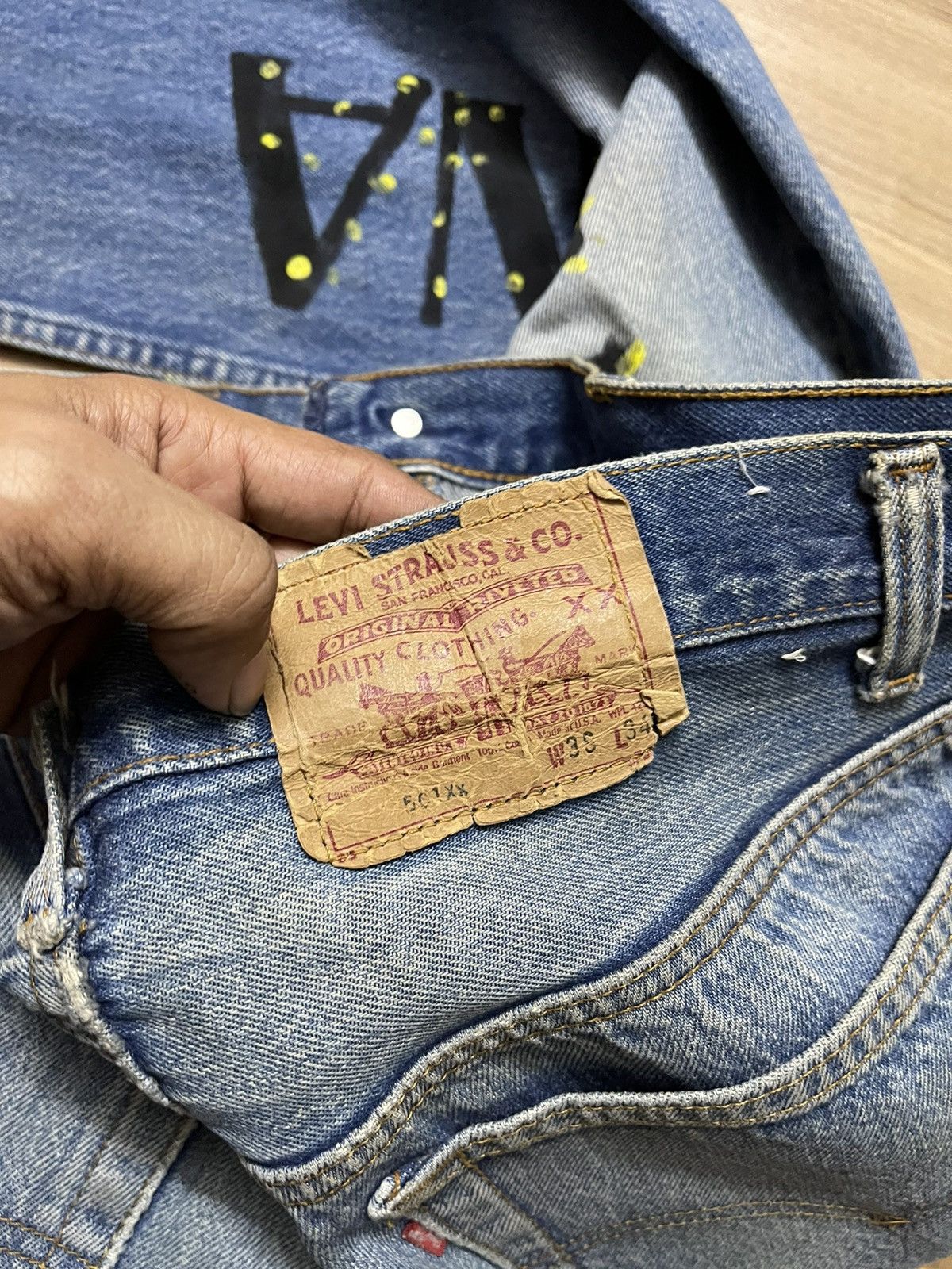 Levi's × Vintage Vintage 80's Levis 501 Grunge Custom jeans Size US 35 - 4 Thumbnail