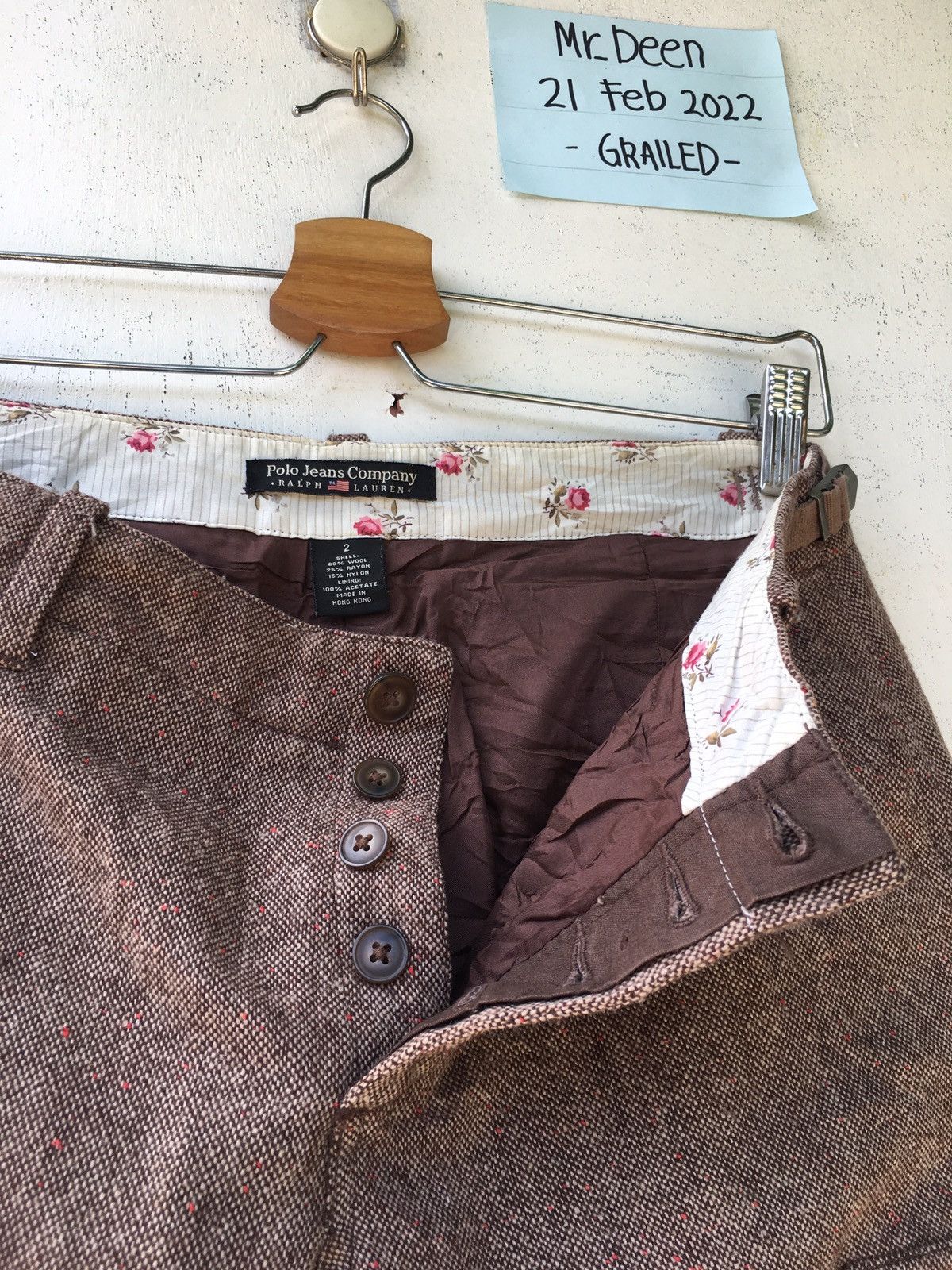 Polo Ralph Lauren Vintage Rare Polo Ralph Lauren Wool Pants Size US 28 / EU 44 - 10 Thumbnail