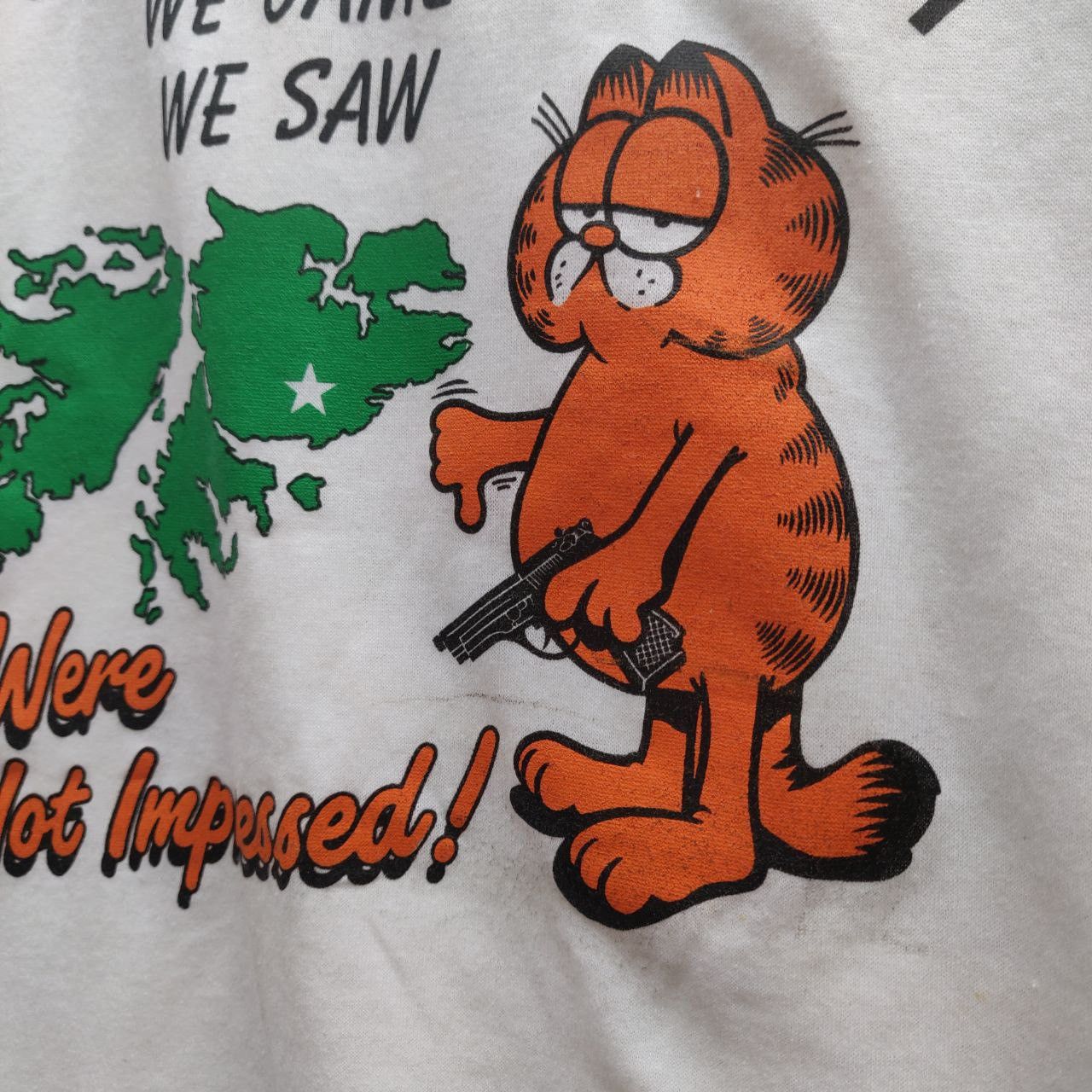 Vintage RARE Armed Garfield RAF Mount Pleasant Vintage T Air Force Size US L / EU 52-54 / 3 - 7 Thumbnail