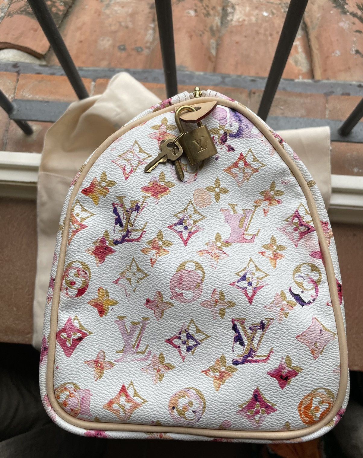 Louis Vuitton Louis Vuitton Monogram Watercolor Aquarelle Speedy 35 Size ONE SIZE - 3 Thumbnail