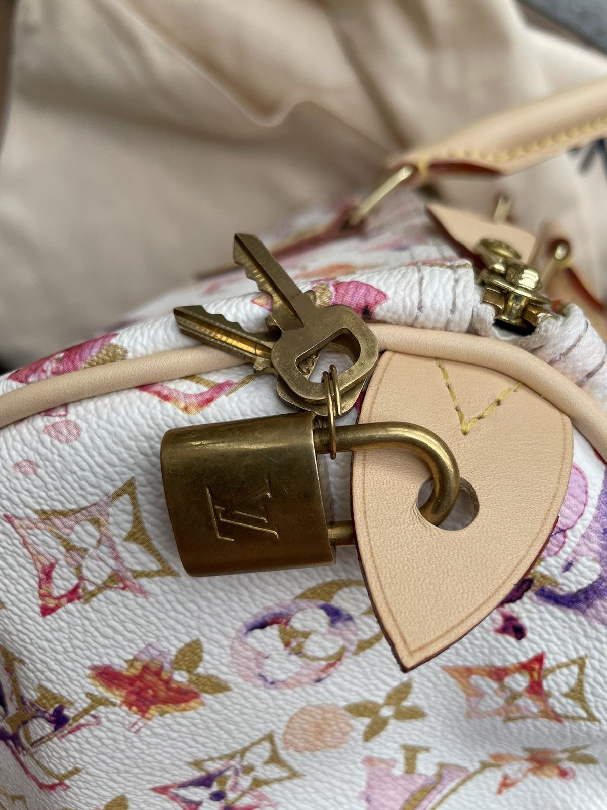Louis Vuitton Louis Vuitton Monogram Watercolor Aquarelle Speedy 35 Size ONE SIZE - 4 Thumbnail