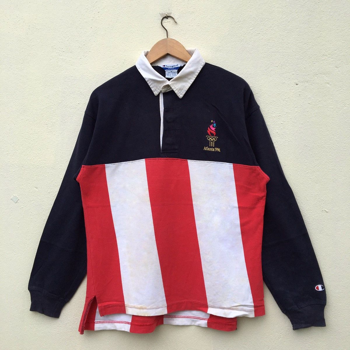 Vintage CHAMPION X OLYMPIC ATLANTA 1996 Polo T-shirt